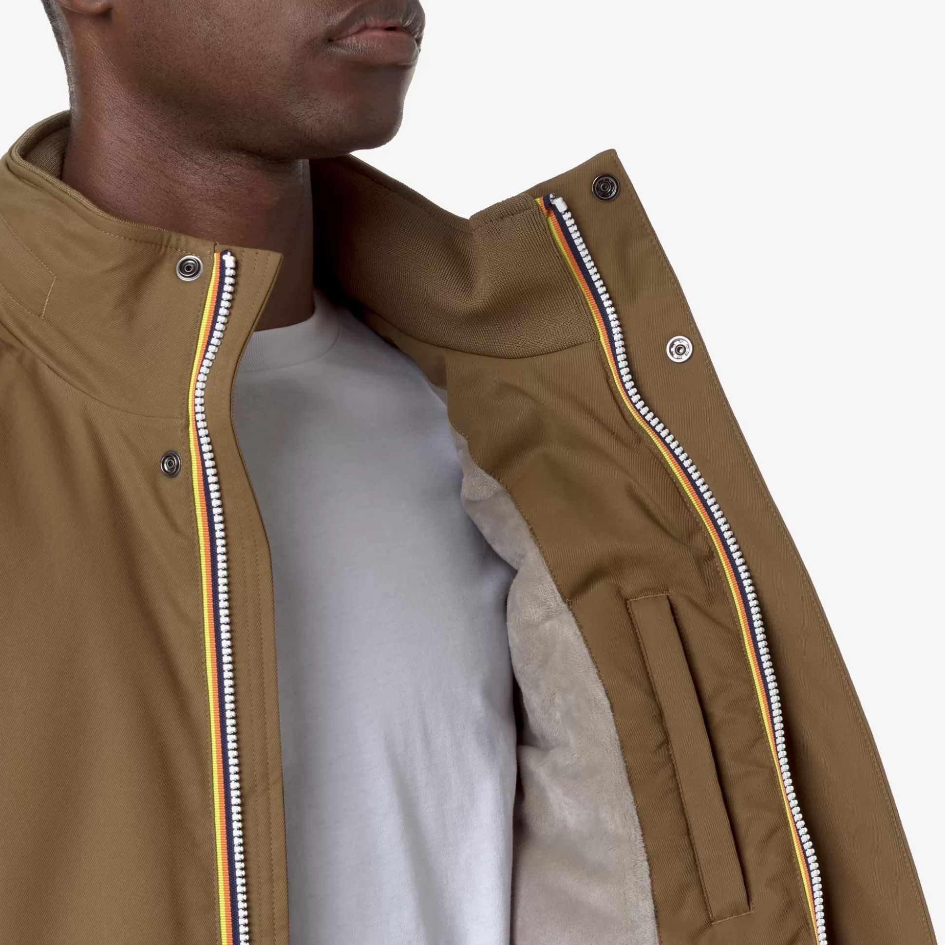 Best Sale K-Way AMAURY TWILL MARMOTTA Brownc-beigeg