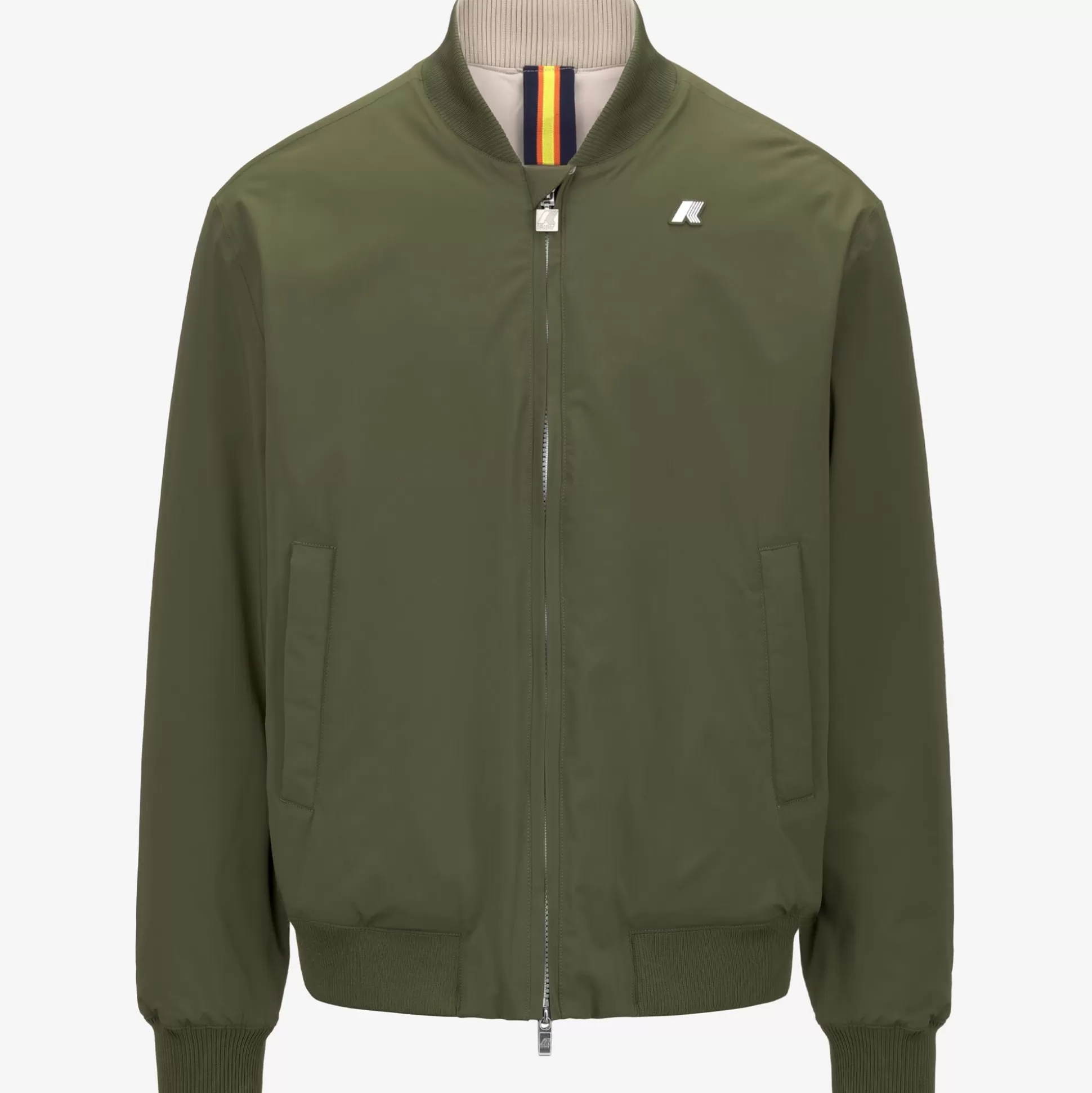 Online K-Way AORELIAN ST WARM REVERSIBLE Greencypress-beigegrey