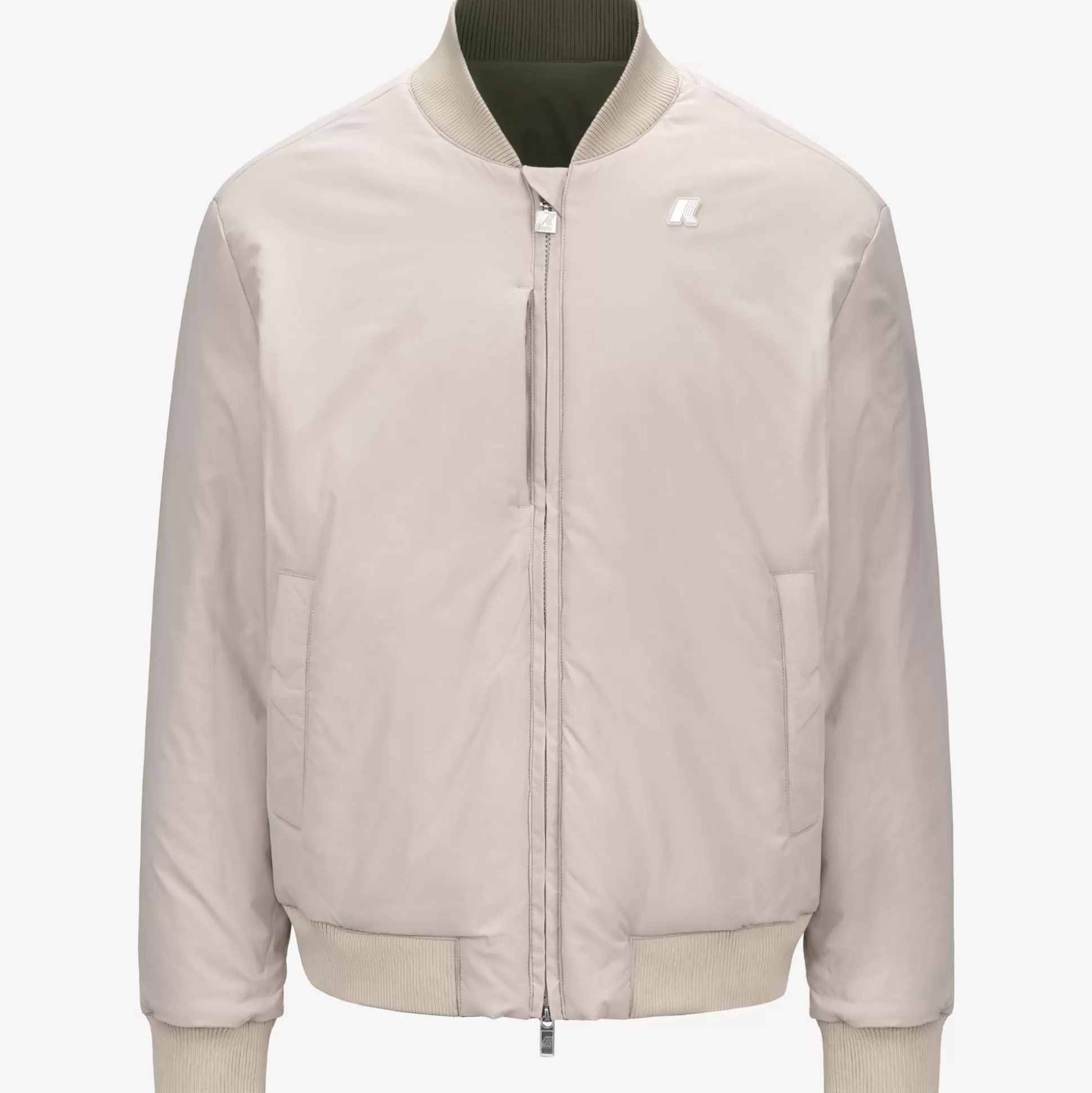 Online K-Way AORELIAN ST WARM REVERSIBLE Greencypress-beigegrey