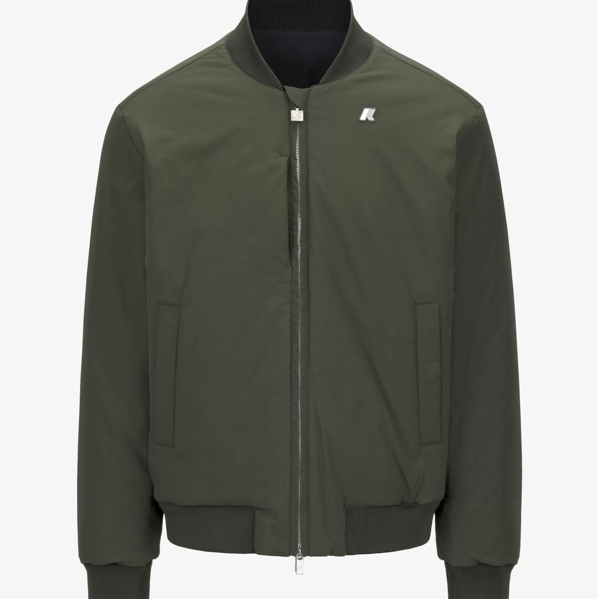 Outlet K-Way AORELIAN ST WARM REVERSIBLE Blackpure-greenblackish