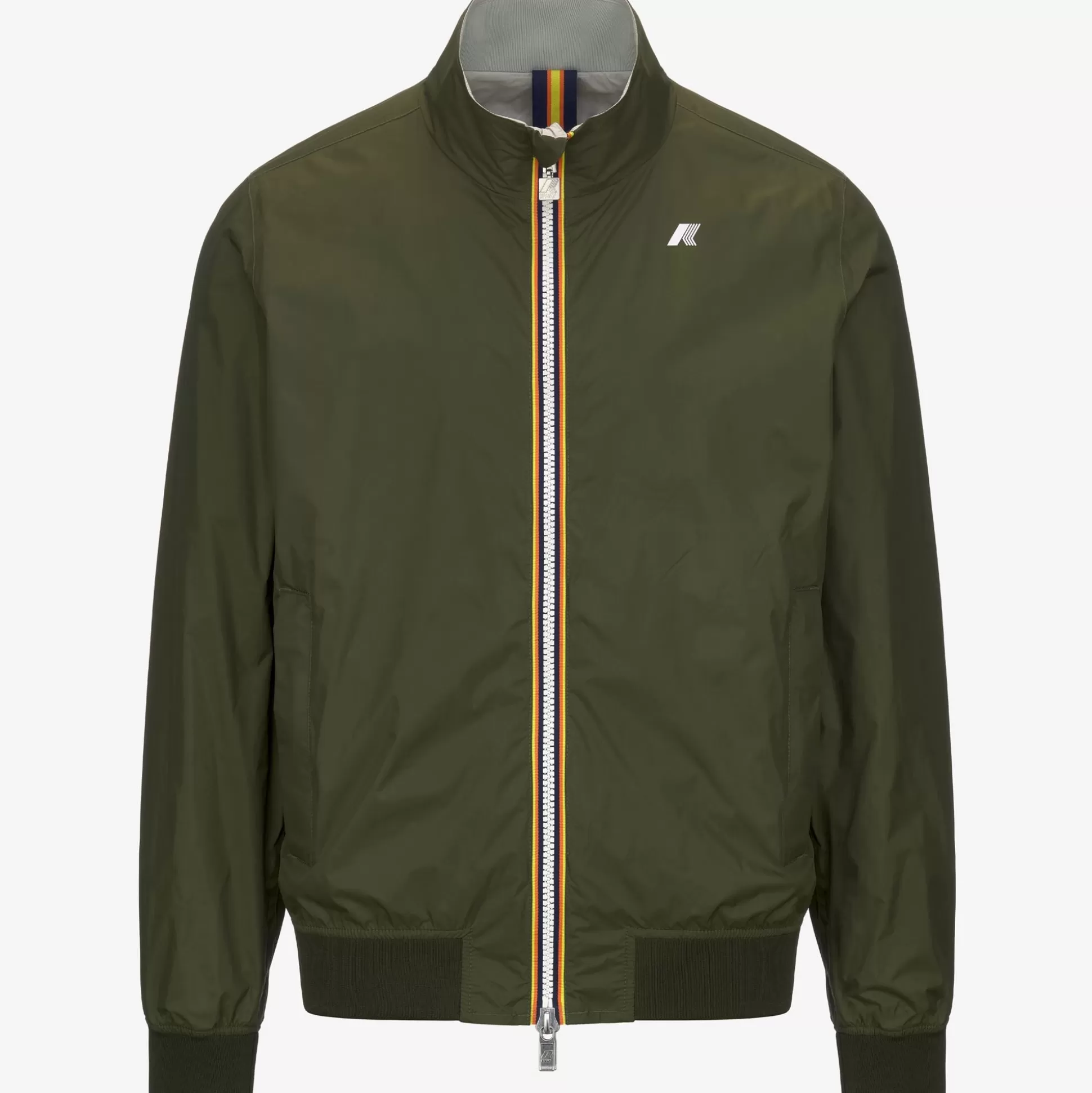 Online K-Way ARSENE PLUS.2 REVERSIBLE Greenc-beigel