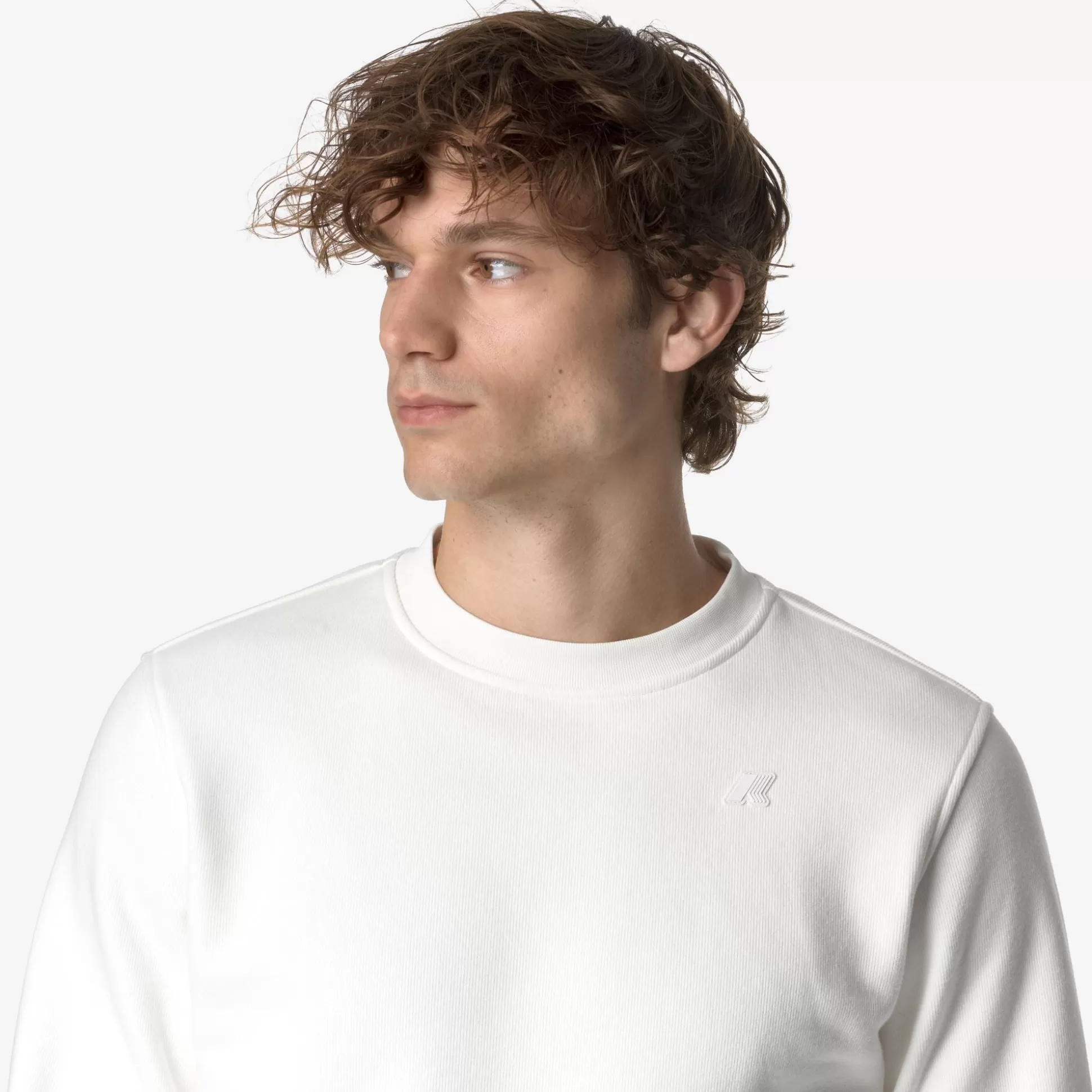Hot K-Way BAPTISTE HEAVY FLEECE Whitegardenia