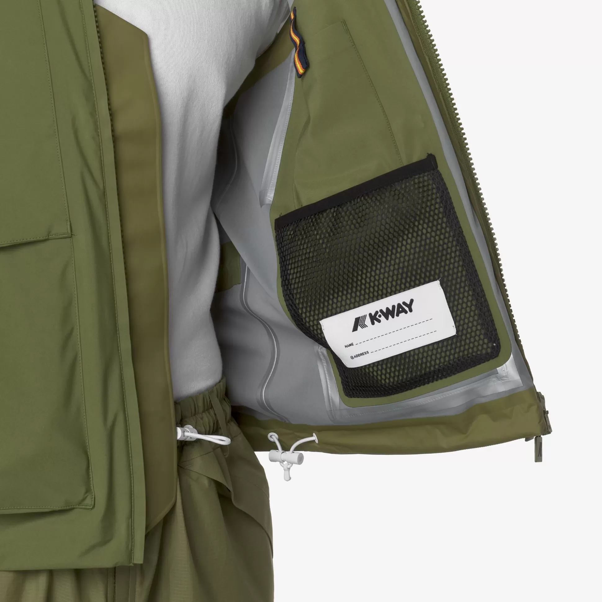 Cheap K-Way BARNEL POCKETS BONDED JERSEY Greensphagnum-grey