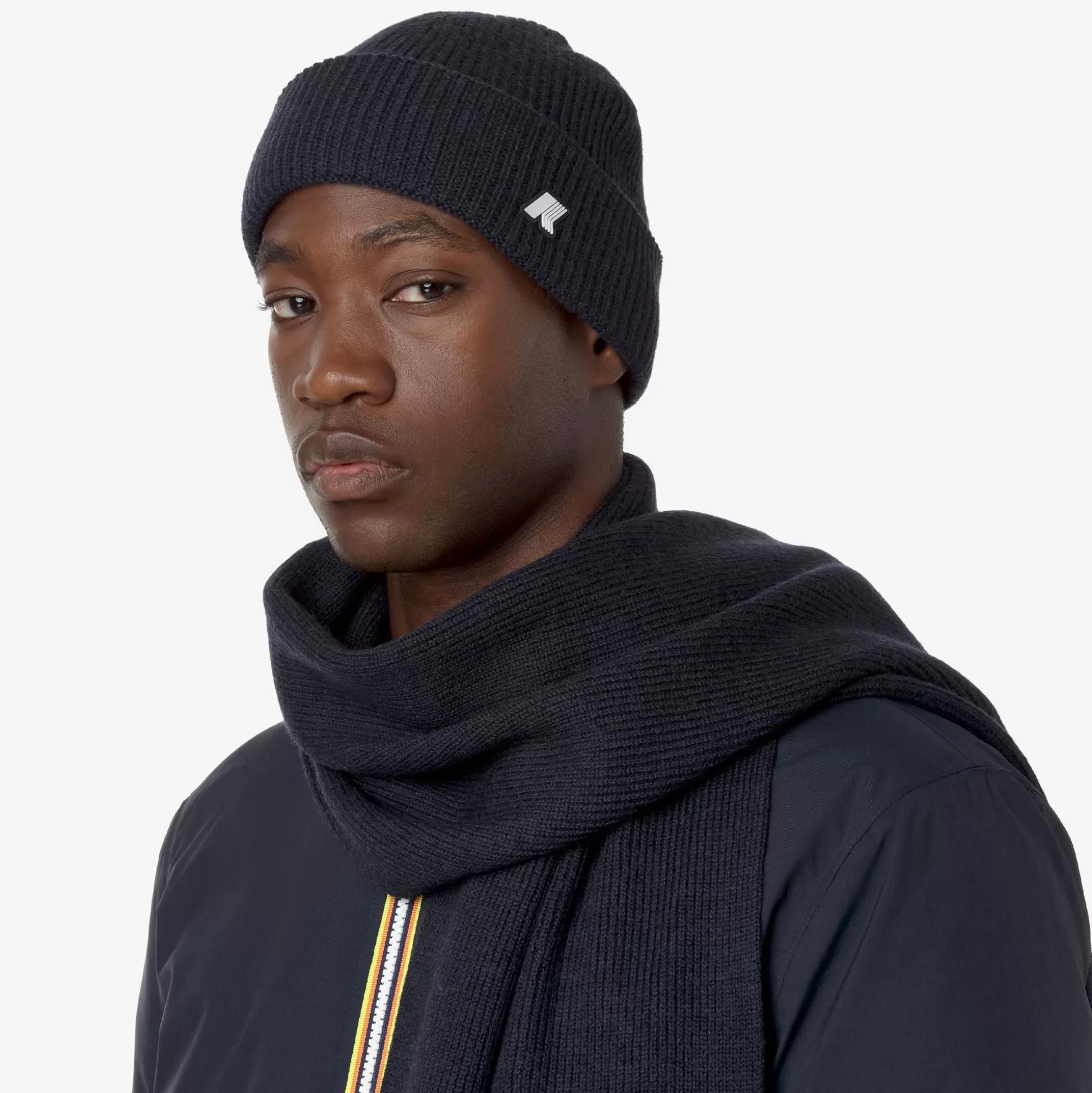 Cheap K-Way BRICE CARDIGAN STITCH WOOL Bluedepthmelange