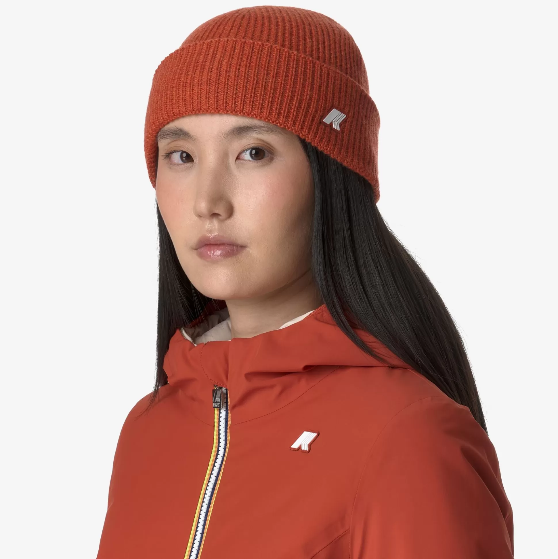 Outlet K-Way BRICE CARDIGAN STITCH WOOL Redpompeianmelange