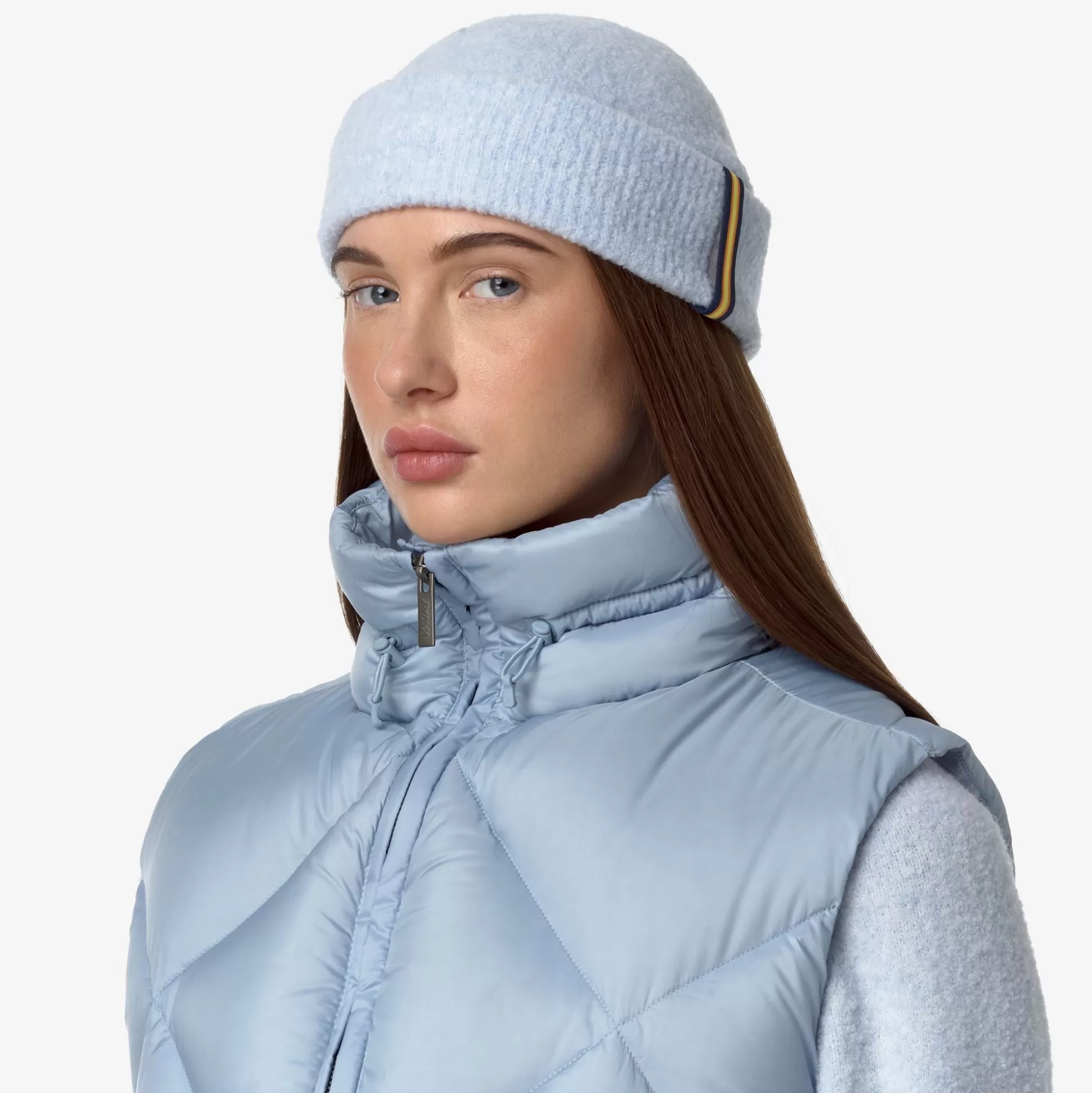New K-Way BRICE WOOL MERINO BOUCLE Blueballad
