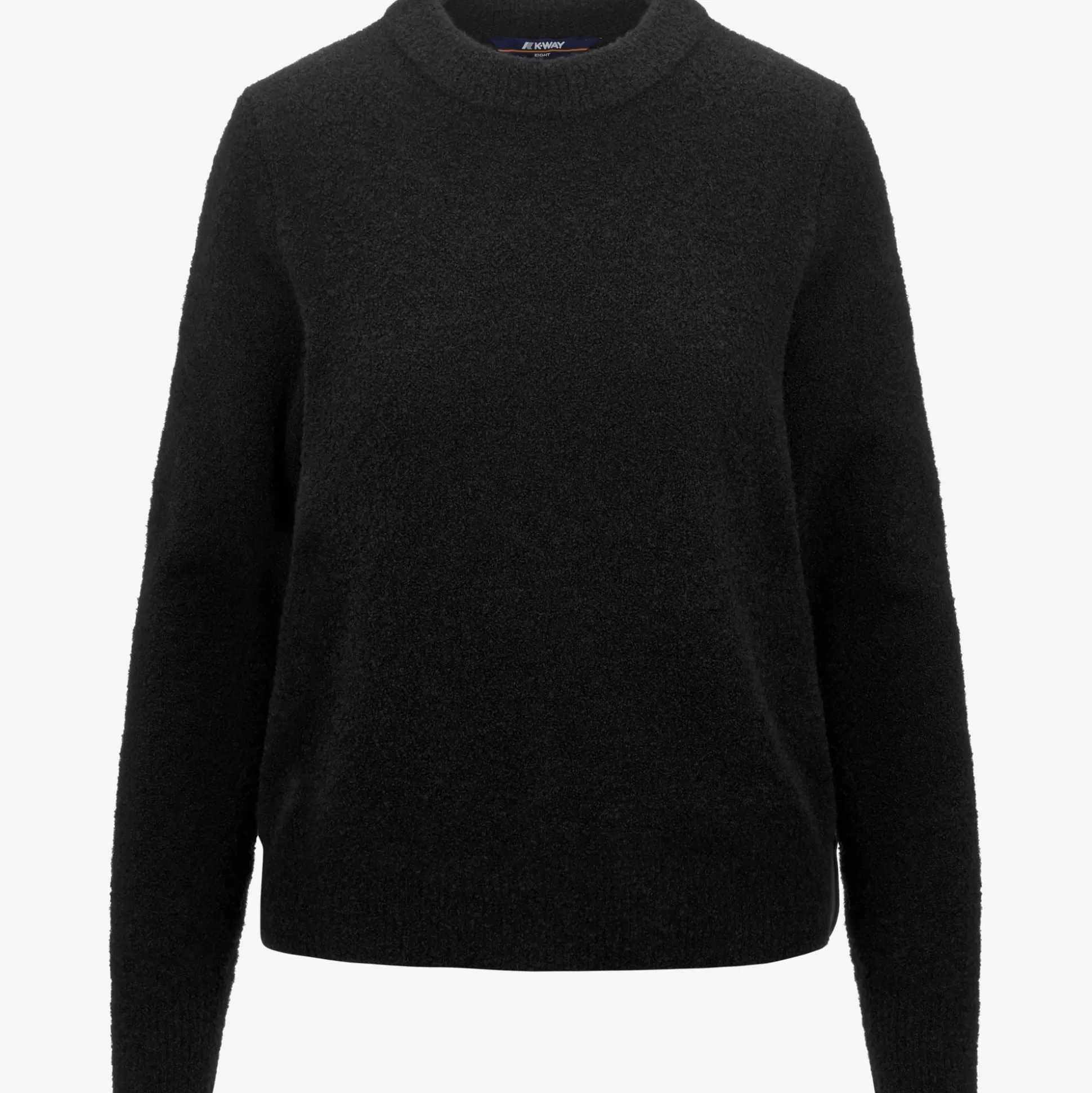 Best K-Way CLARISSE WOOL MERINO BOUCLE Blackgrey