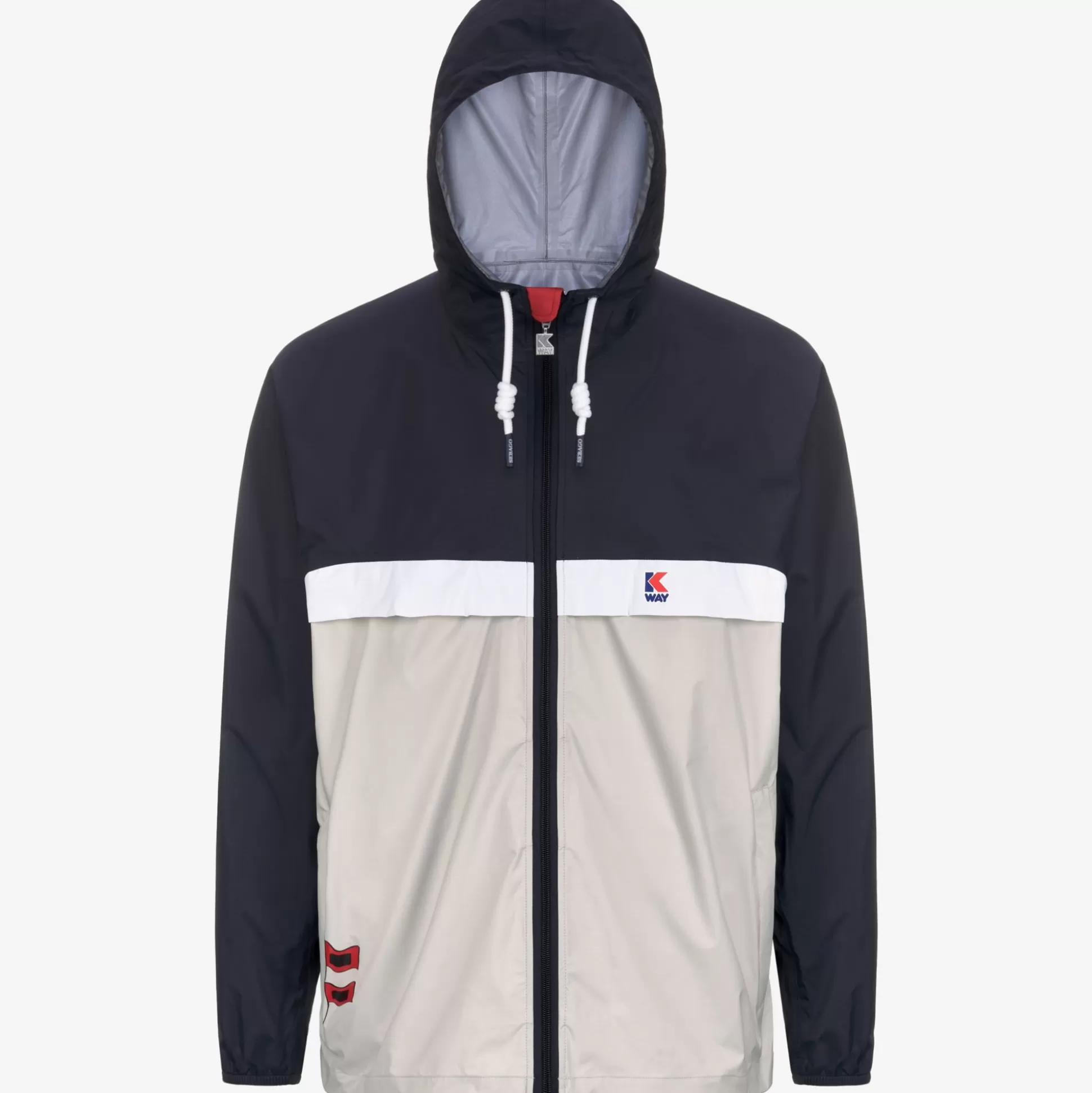 Flash Sale K-Way CLAUDE 1975 HURRICANE Bluedepth-ltbeige