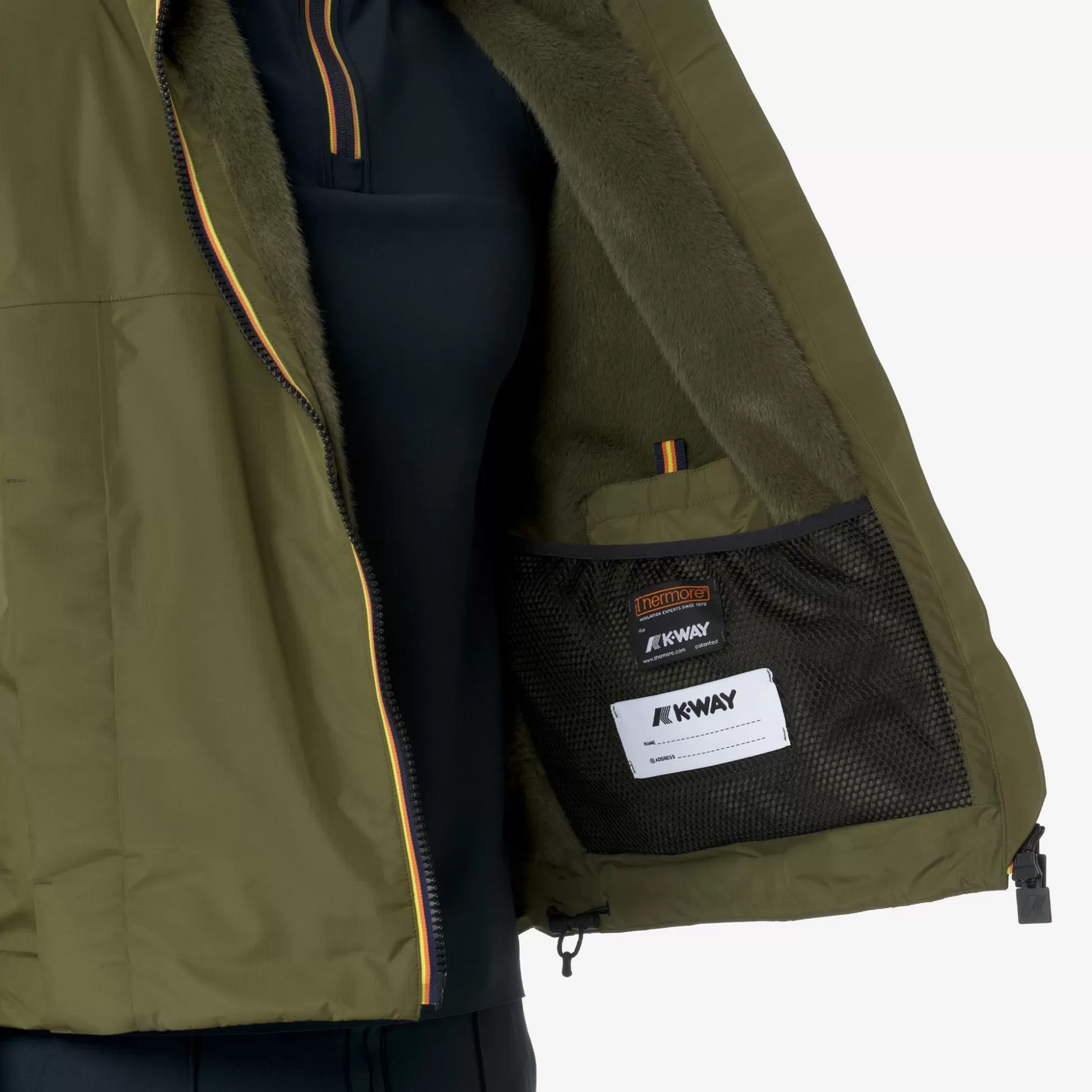 Shop K-Way CLAUDER TECH ECO FUR Greenwinter