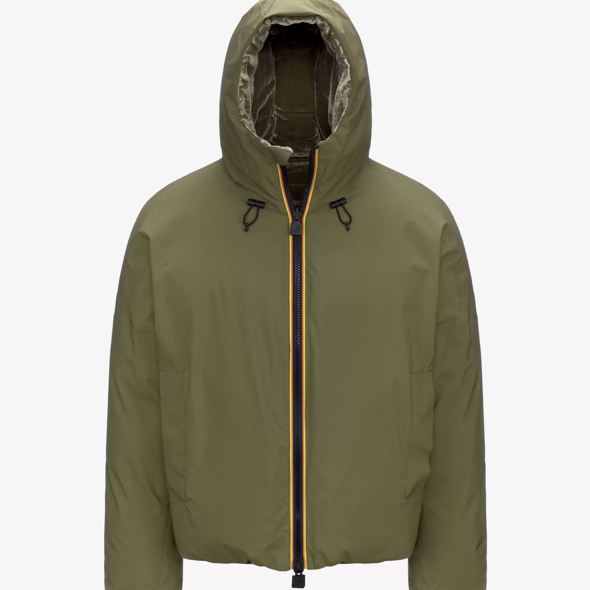 Best Sale K-Way CLAUDER VELVET THERMO REVERSIBLE Greenwinter