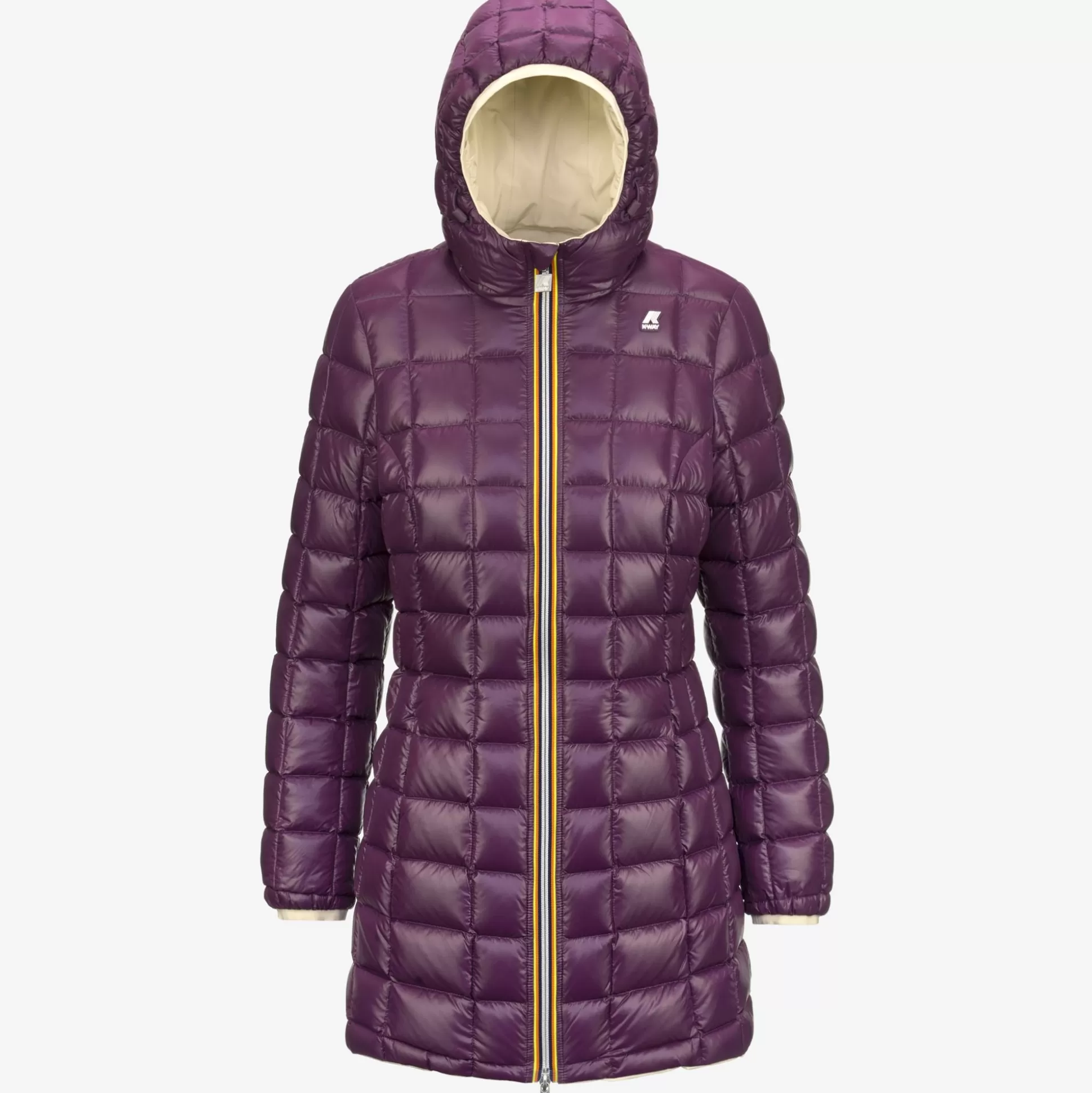 Shop K-Way DENISE ST THERMO REVERSIBLE Beigee-violetp