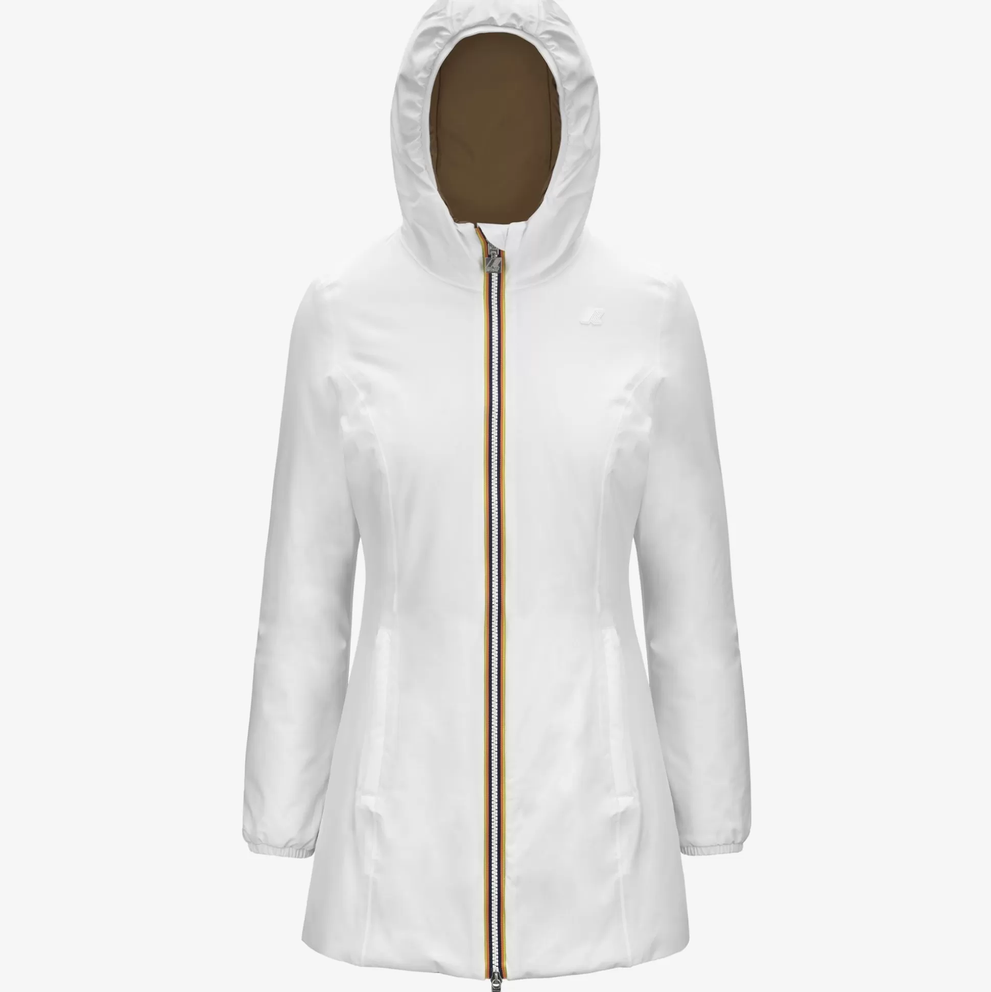 Cheap K-Way DENISE ST WARM REVERSIBLE Whiteg-brownc