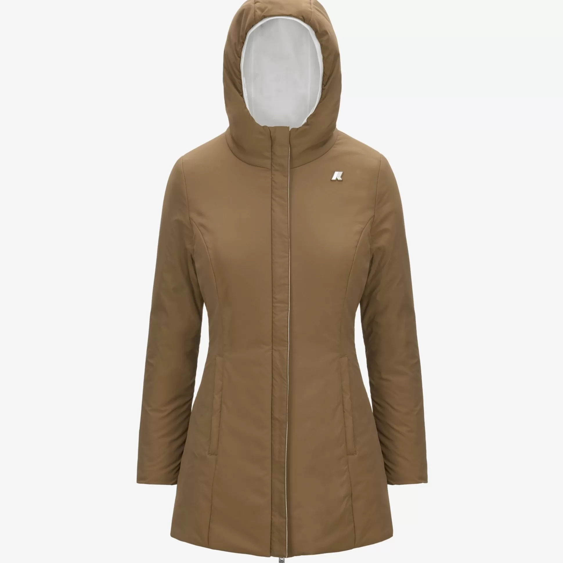 Cheap K-Way DENISE ST WARM REVERSIBLE Whiteg-brownc