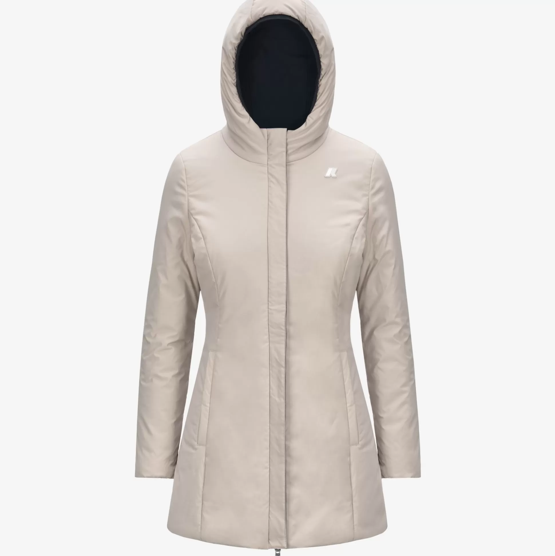 Shop K-Way DENISE ST WARM REVERSIBLE Blackp-beigeg