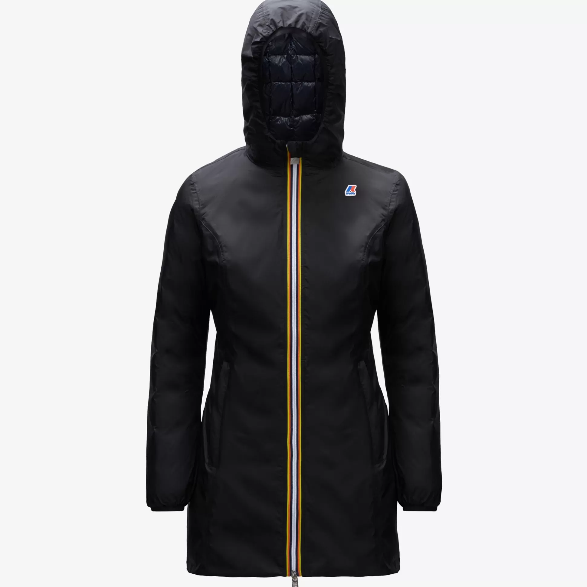 New K-Way DENISE THERMO PLUS.2 REVERSIBLE Blackpure-bluedepth