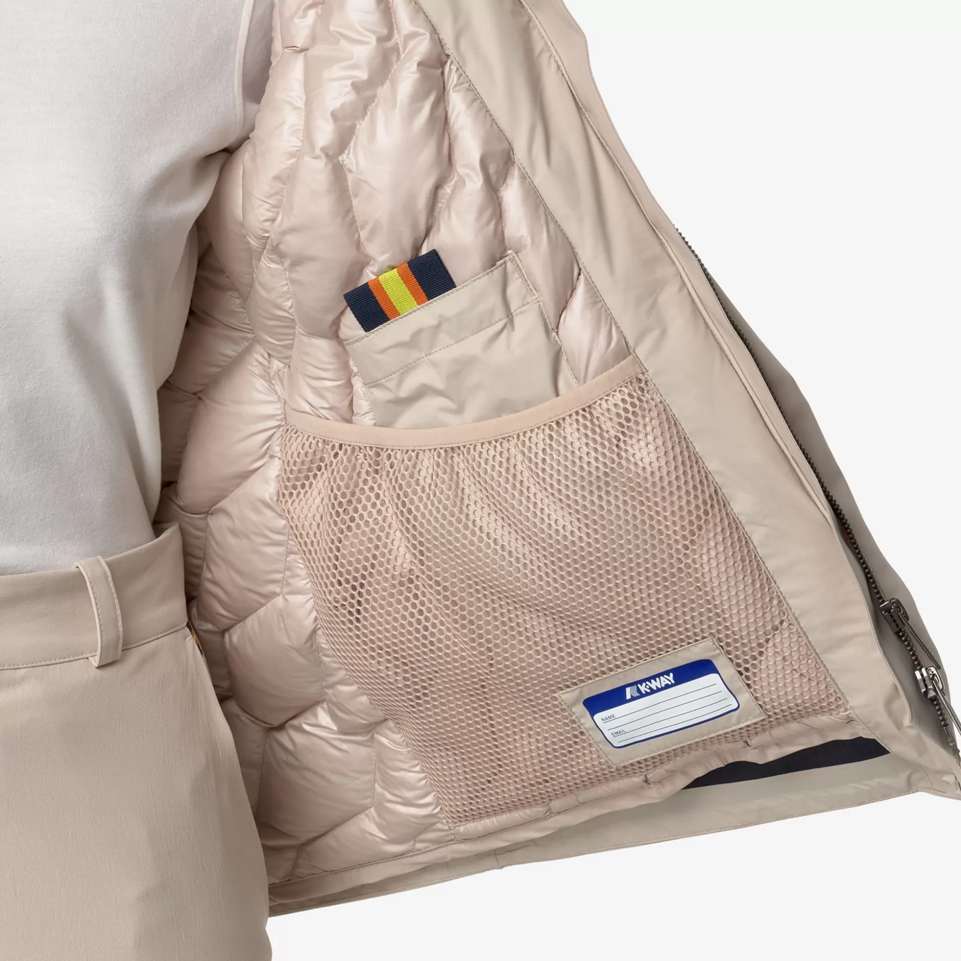 Flash Sale K-Way DOREL BONDED PADDED Pinktint