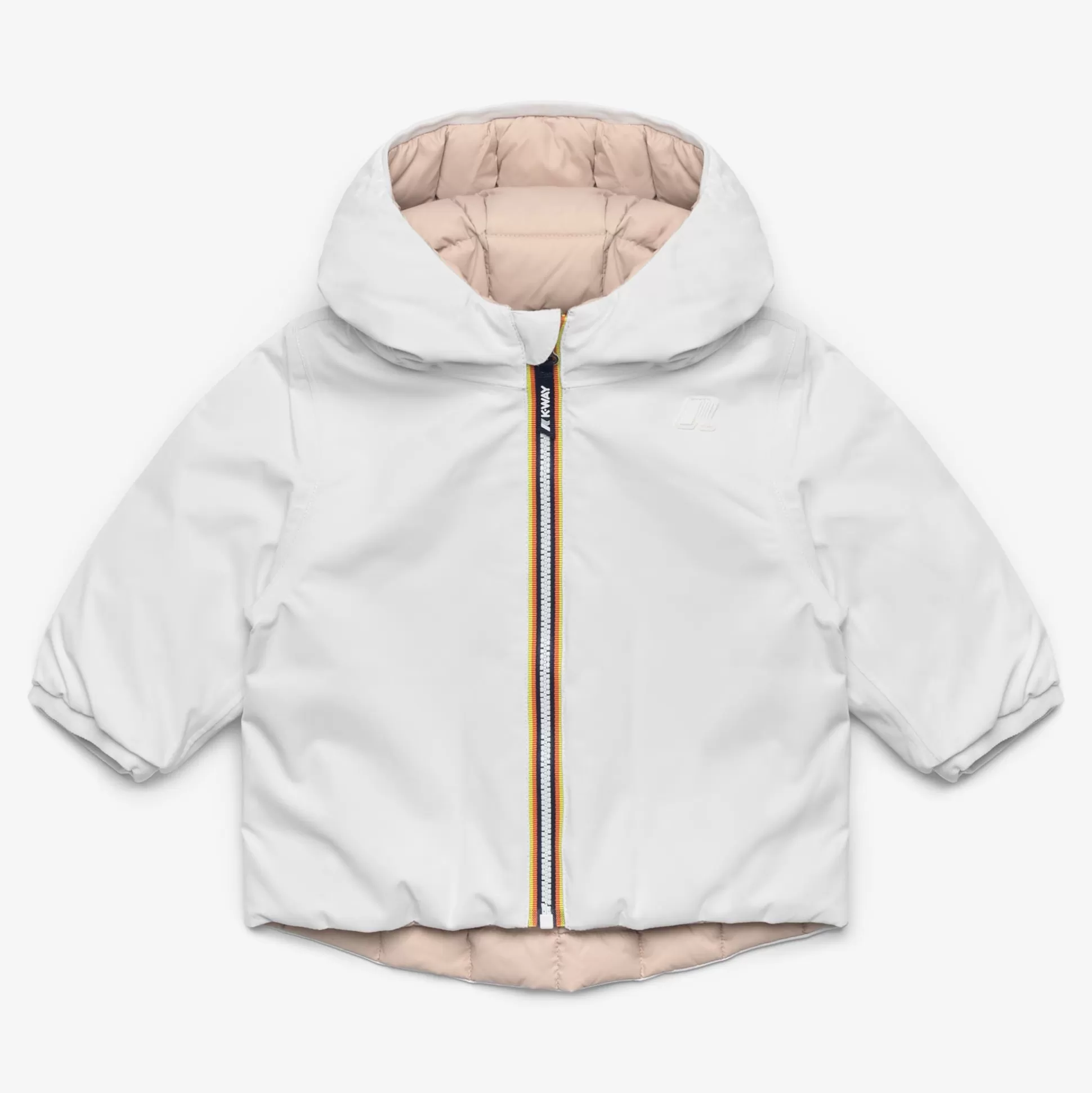 Discount K-Way E. JACK ST THERMO REVERSIBLE Whiteg-pinkt