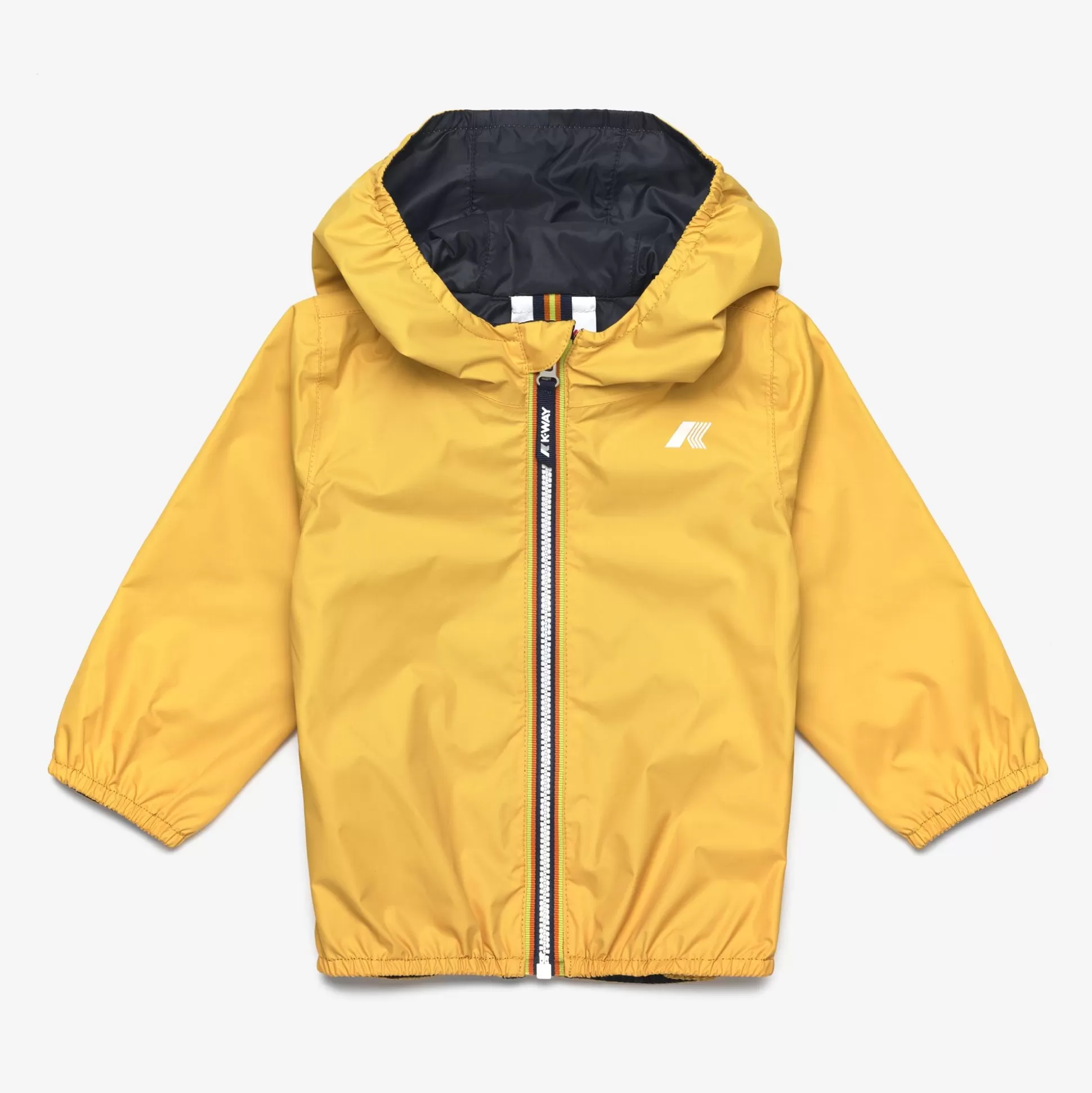 New K-Way E. JAKE PLUS.2 REVERSIBLE Yellowmimosa-bluedepth