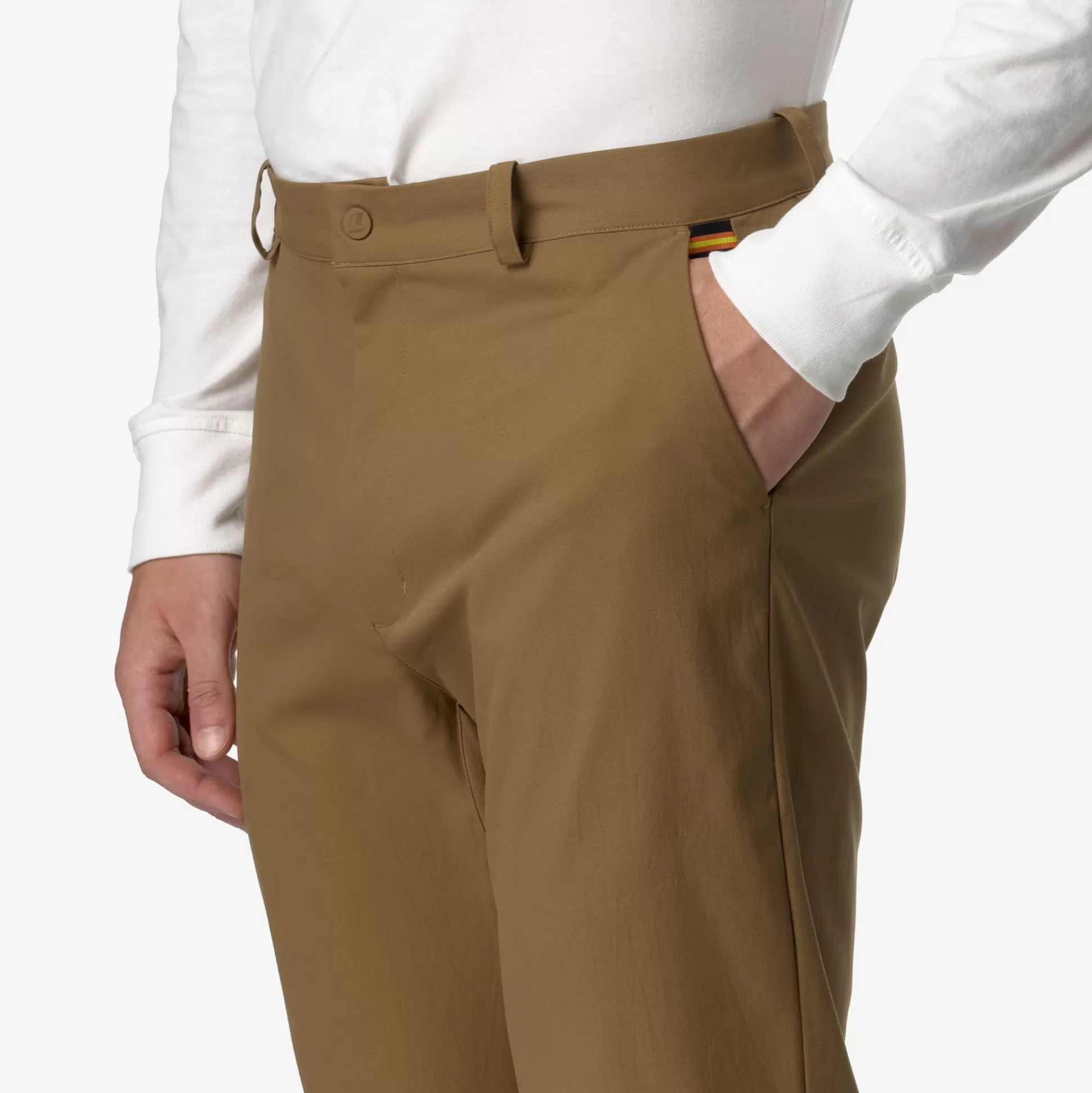 Shop K-Way ELIA TWILL PEACH Browncorda