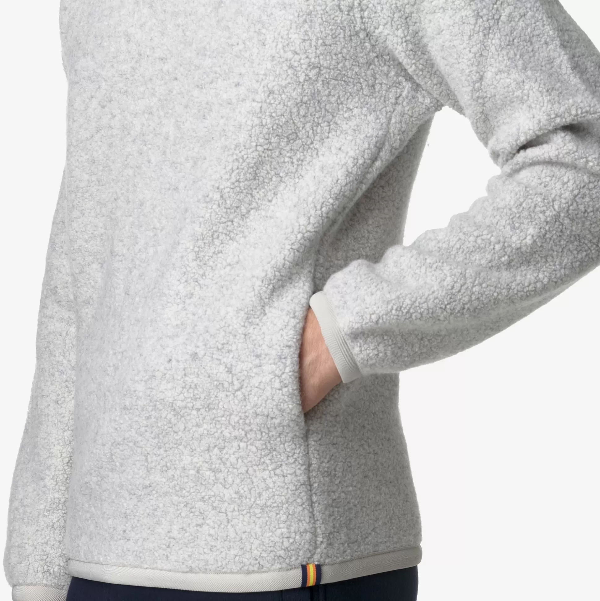 Shop K-Way ERNIE WOOL FLEECE Ltgreymel