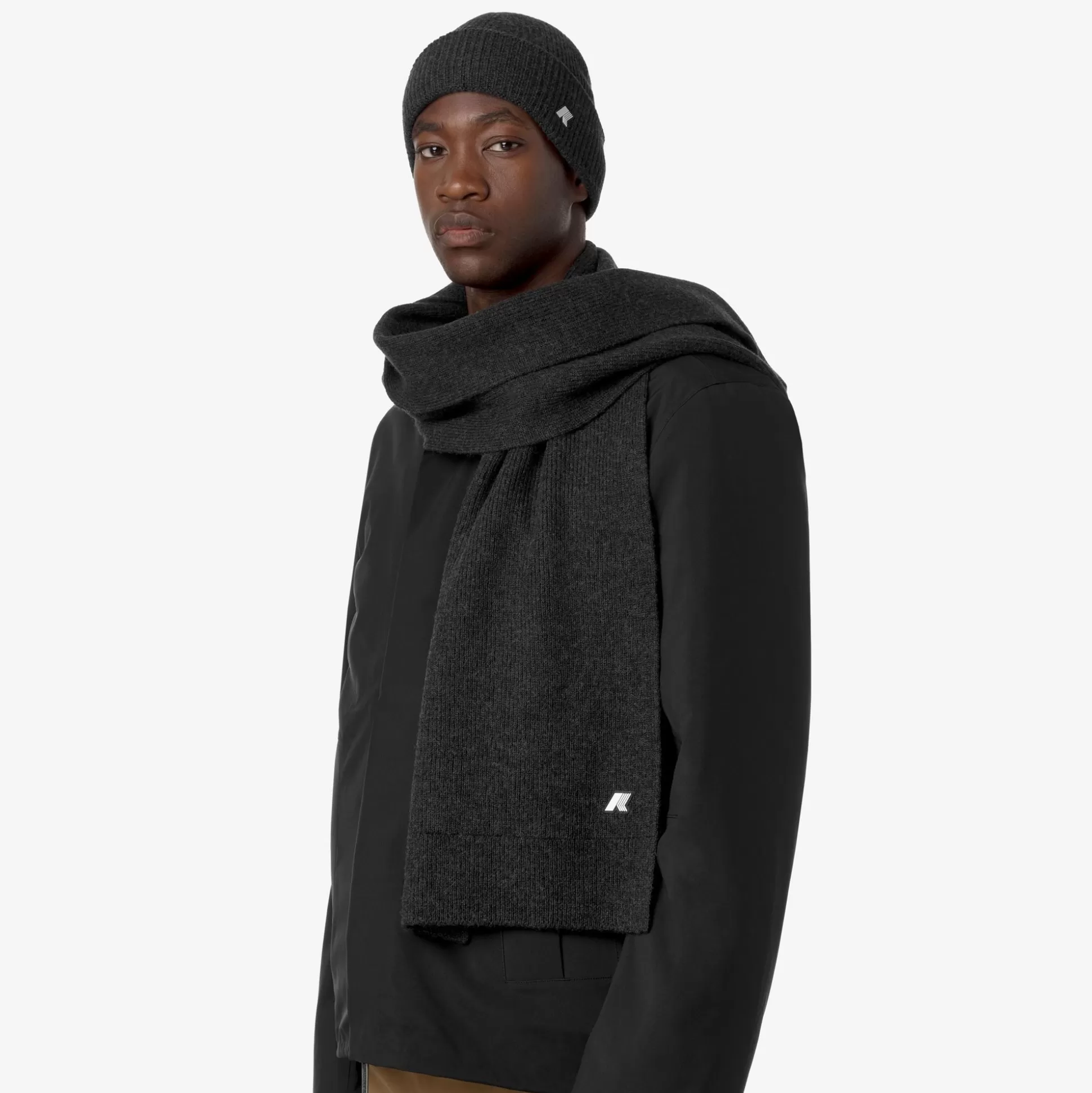 Best Sale K-Way ETIENNE CARDIGAN STITCH WOOL Blackpuremelange
