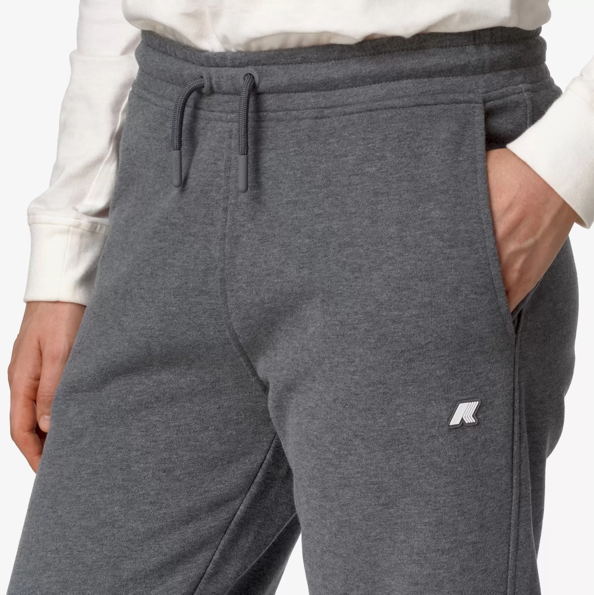 New K-Way GINEVRETTE FLEECE PEACH Greymdmel