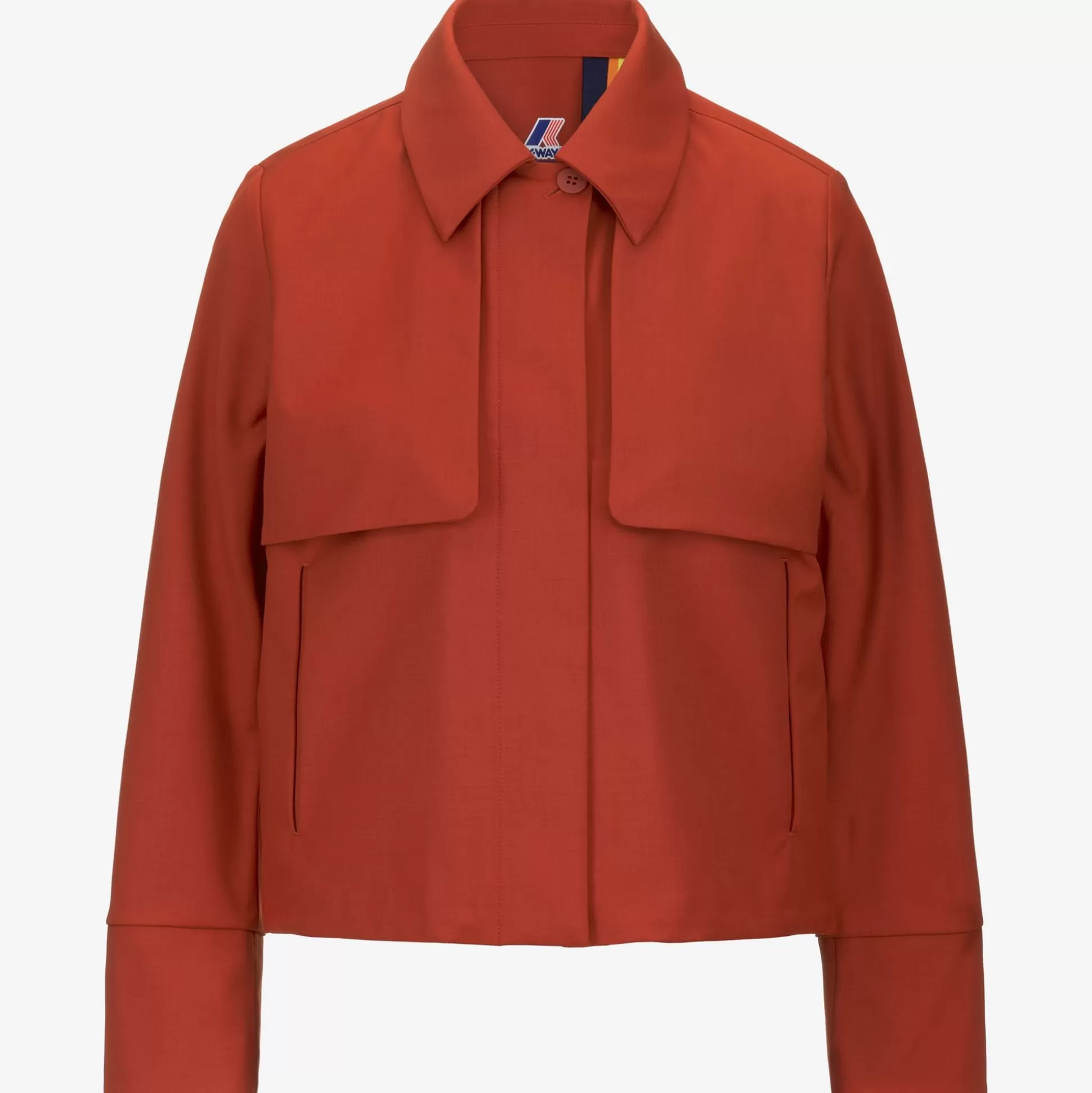 Store K-Way ISARTHE TECH WOOL BLEND Redpompeian-bluedepth