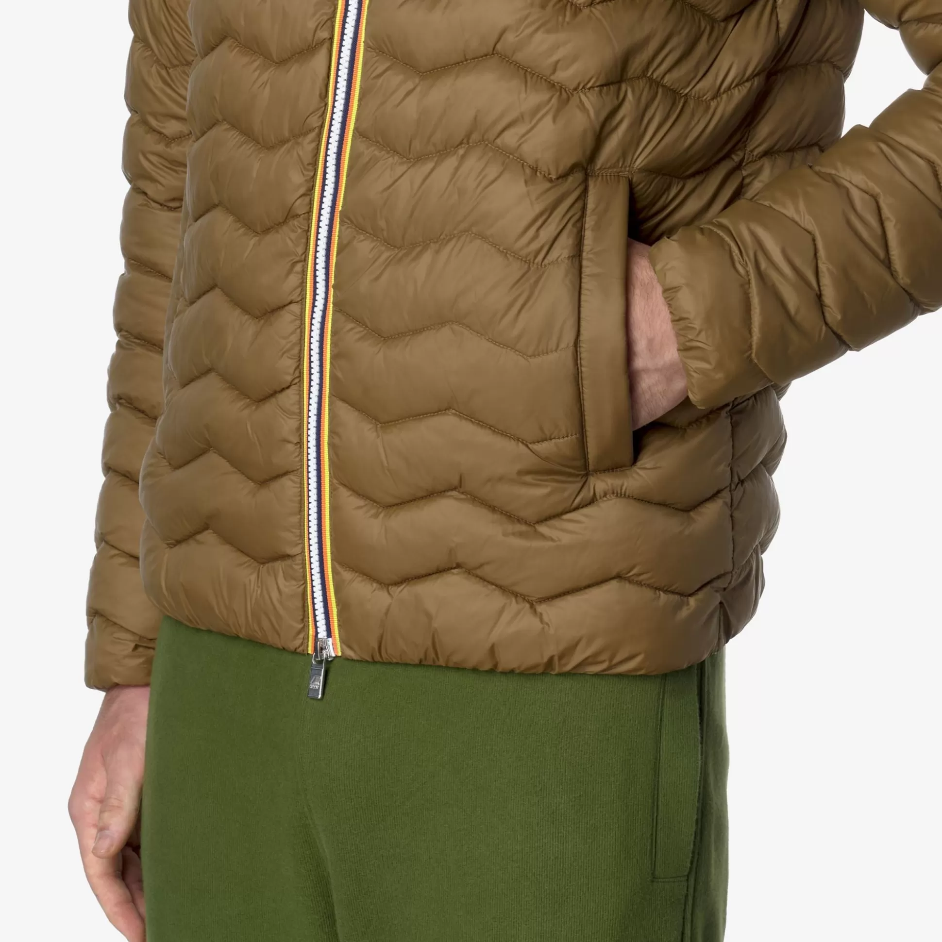 Hot K-Way JACK QUILTED WARM Browncorda