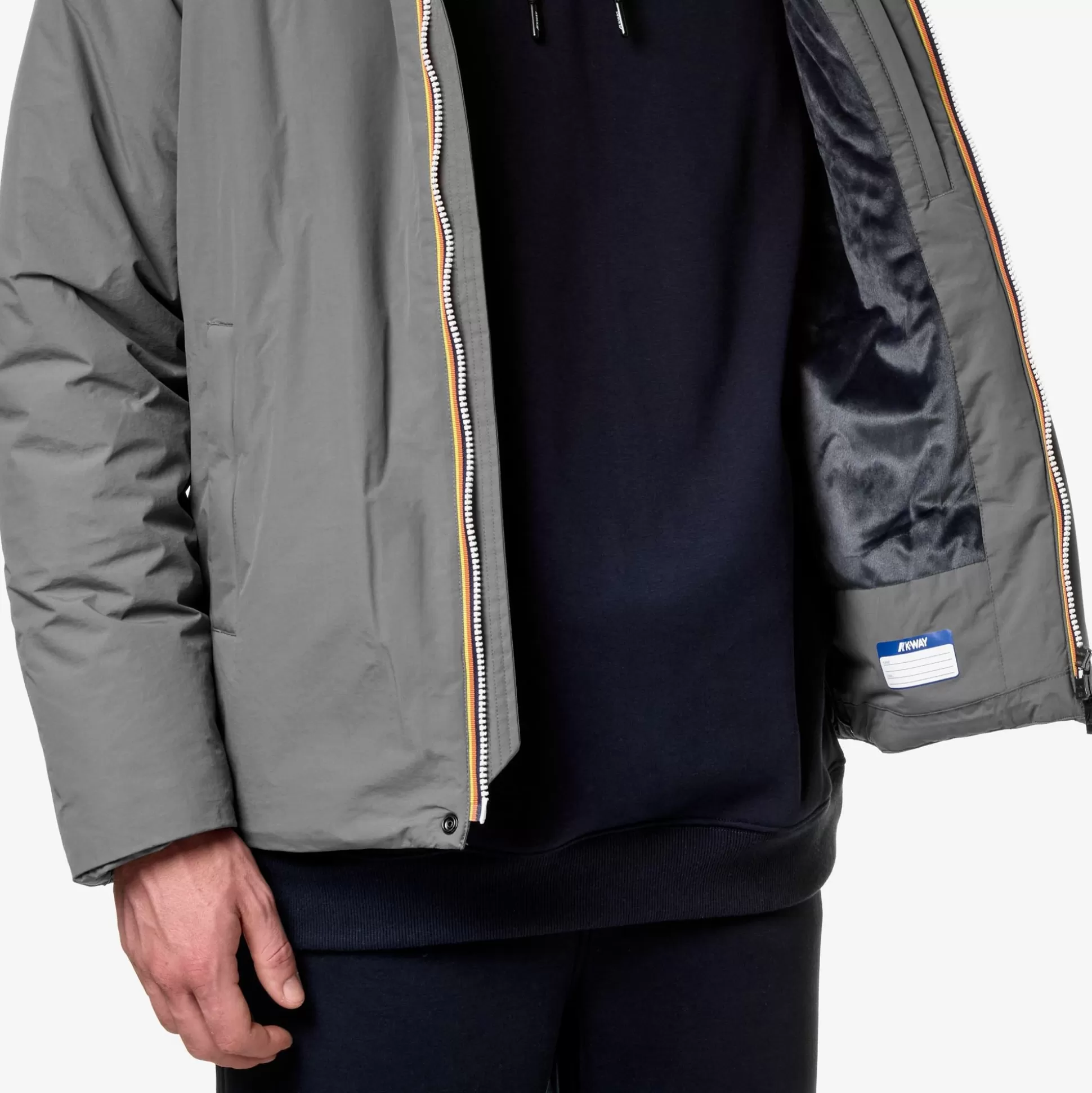 Shop K-Way JACK RIPSTOP MARMOTTA Greym-bluea