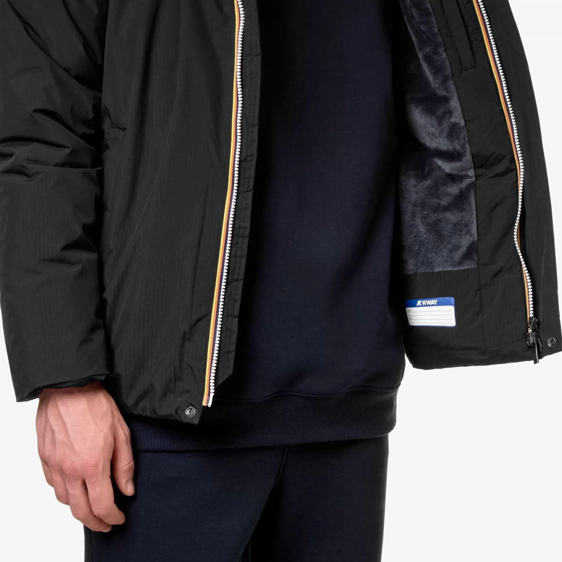 Store K-Way JACK RIPSTOP MARMOTTA Blackp-bluea