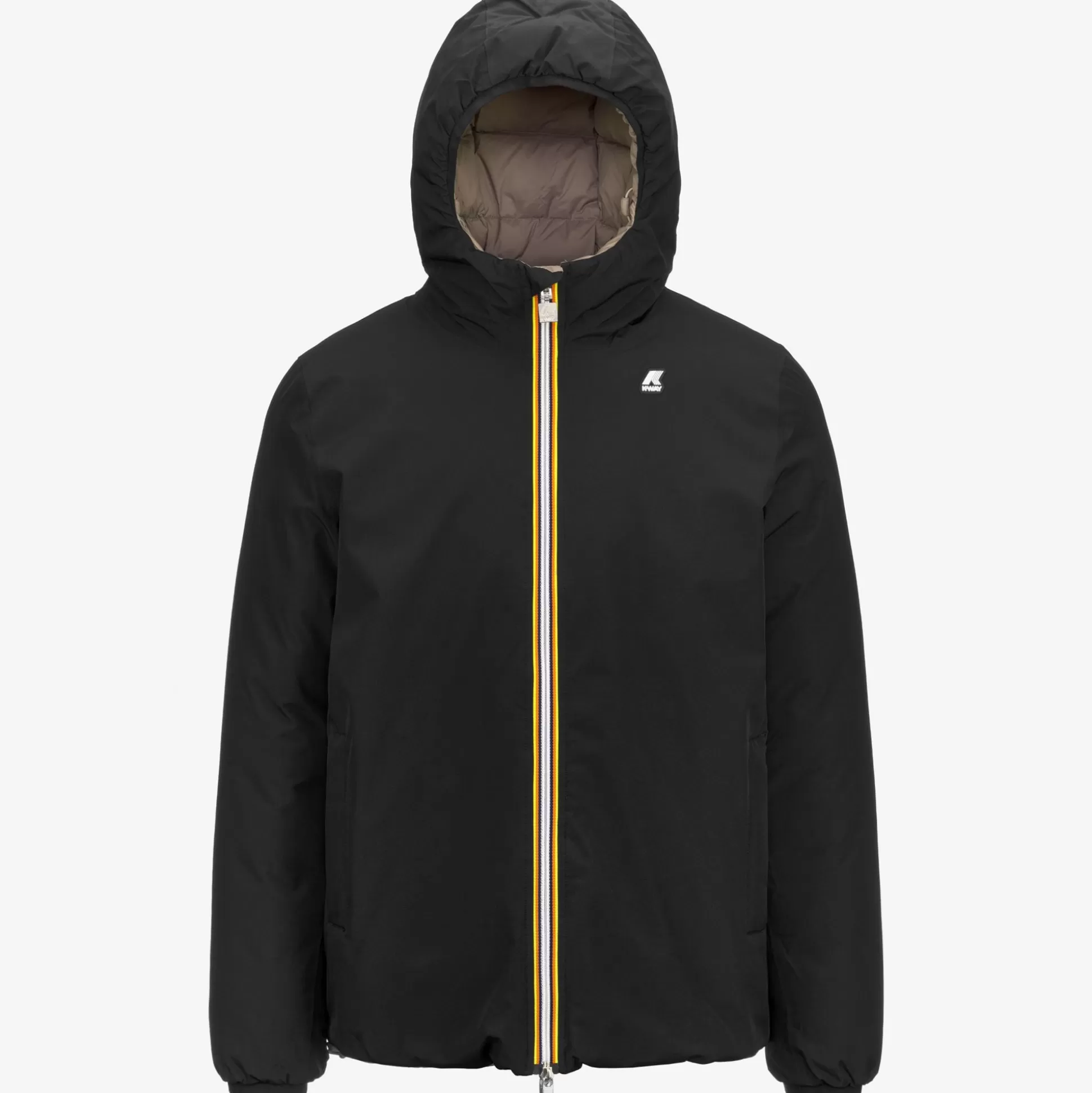 Clearance K-Way JACK ST THERMO REVERSIBLE Blackp-beiget