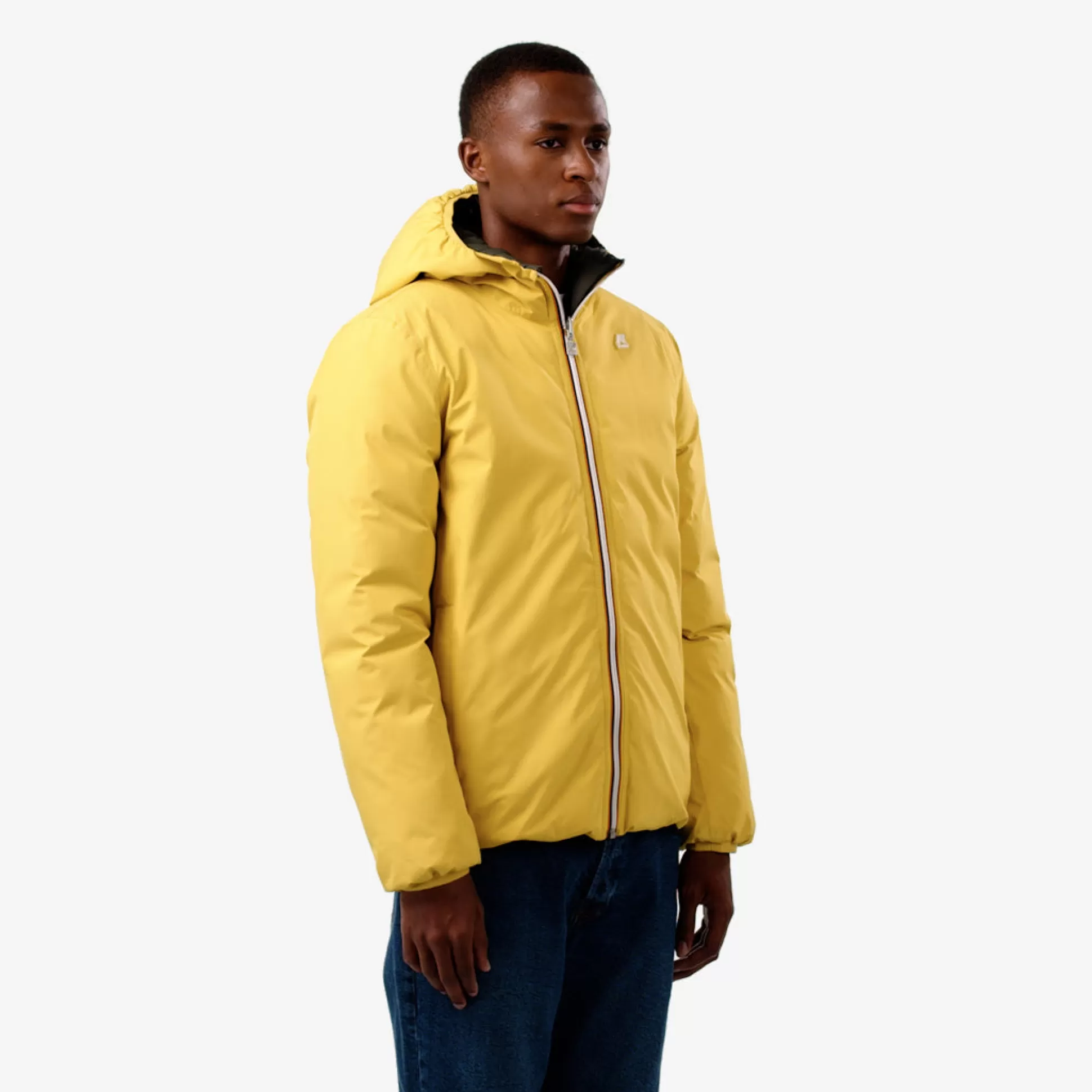 Shop K-Way JACK ST THERMO REVERSIBLE Yellowz-greenb