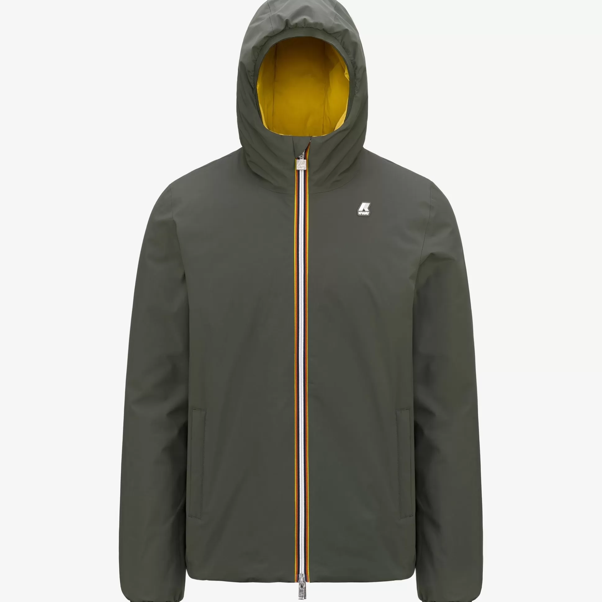 Shop K-Way JACK ST WARM REVERSIBLE Greenb-yellowz