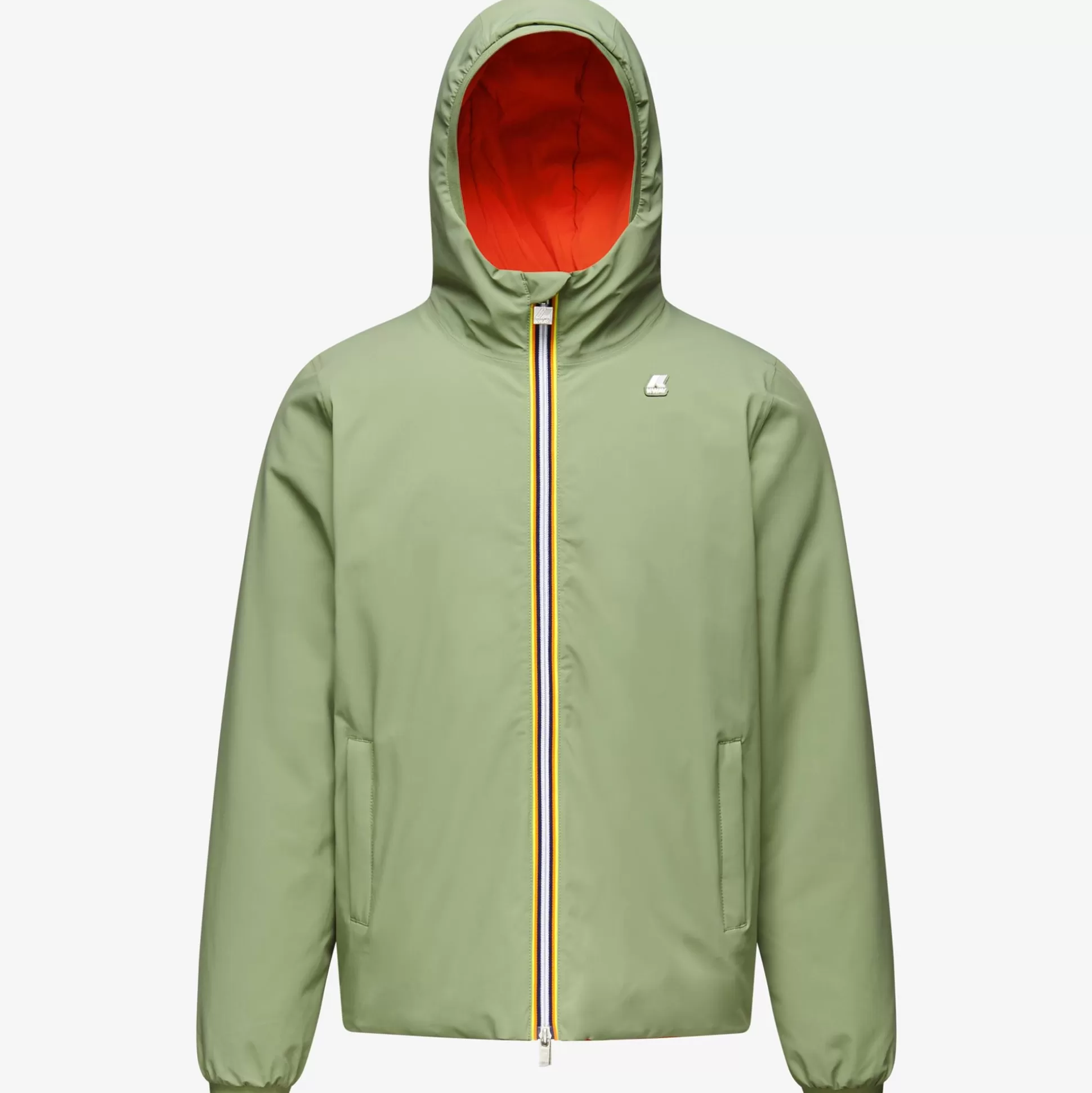 Cheap K-Way JACK ST WARM REVERSIBLE Greens-orangep