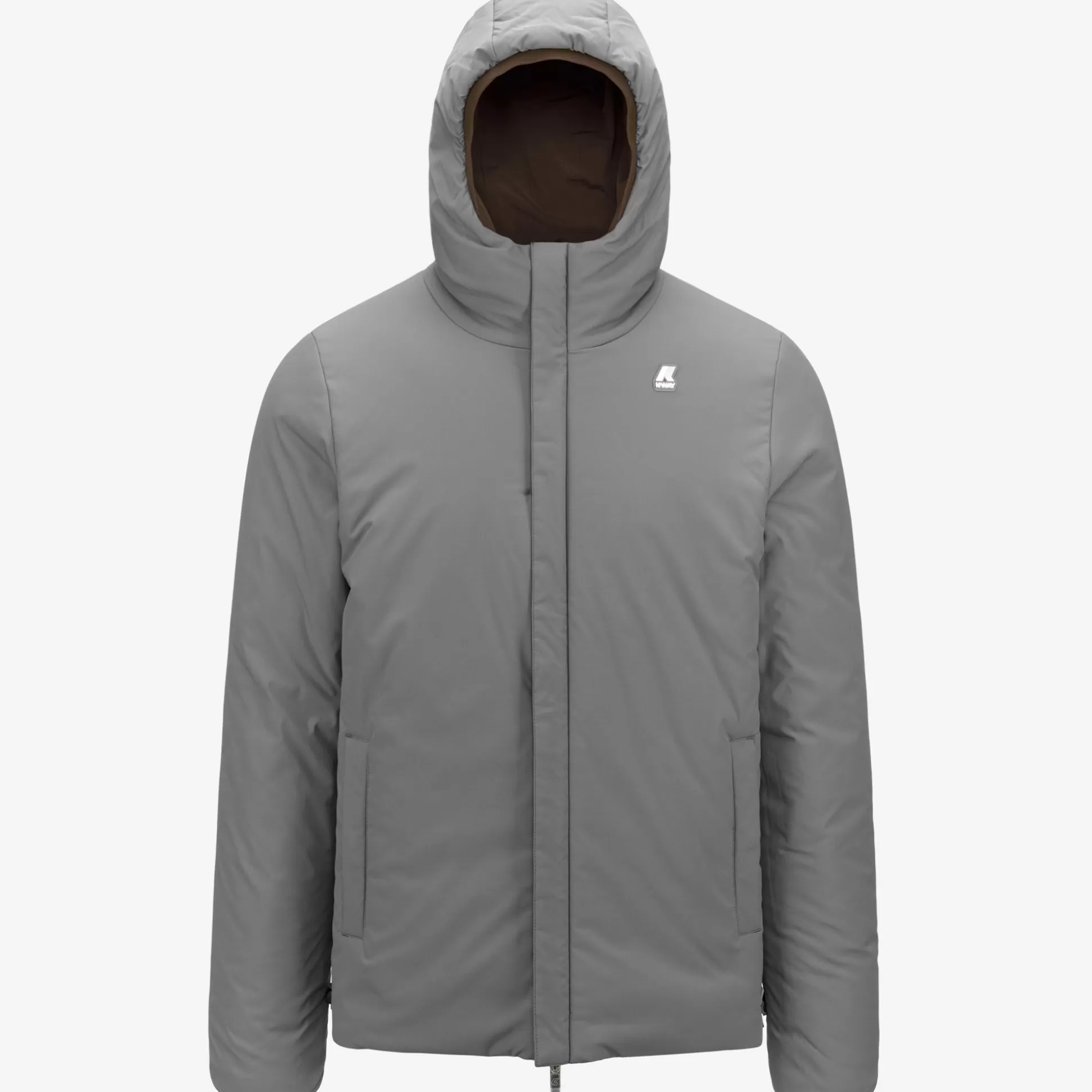 Flash Sale K-Way JACK ST WARM REVERSIBLE Brownm-greym