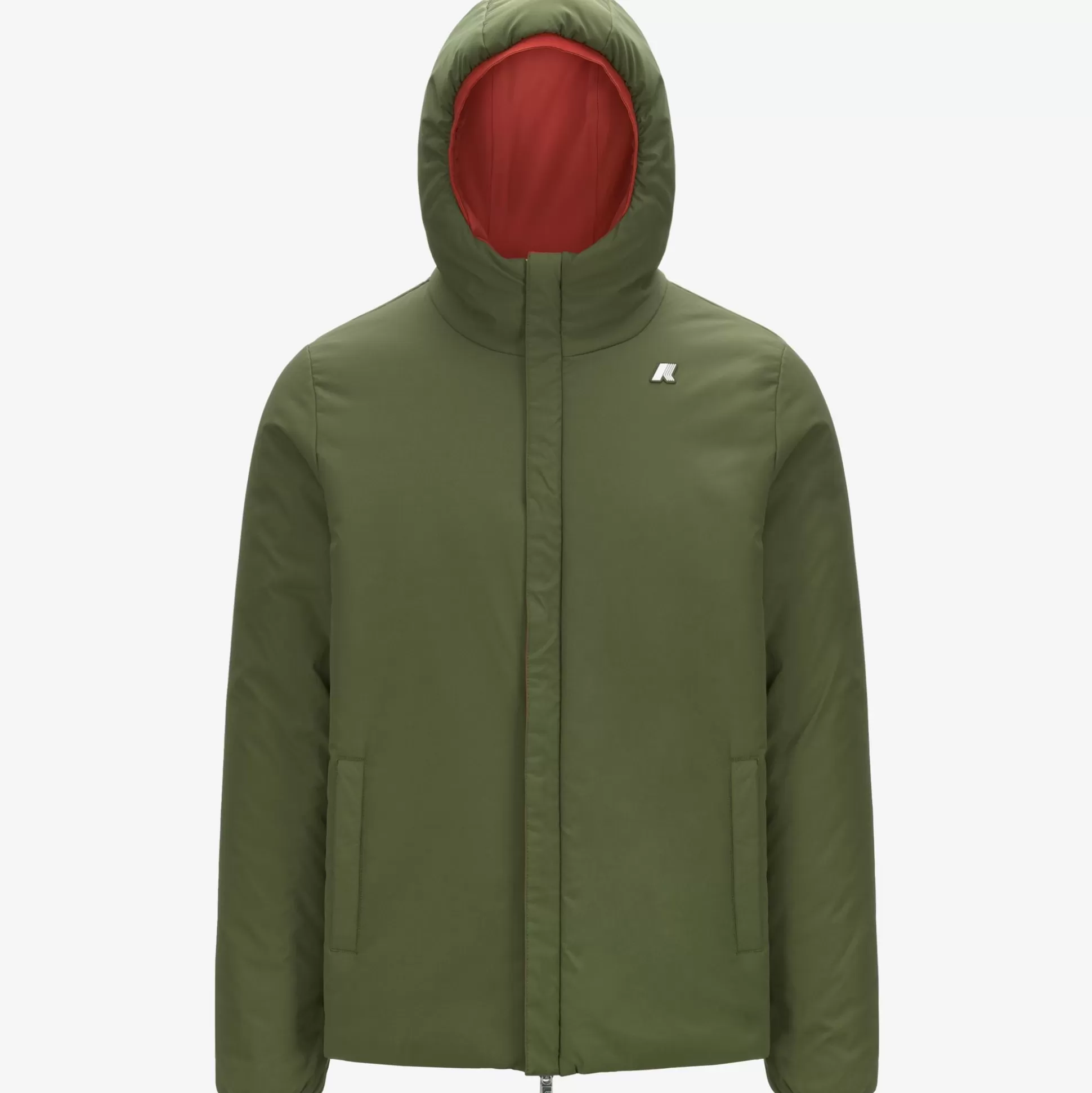 Sale K-Way JACK ST WARM REVERSIBLE Redp-greenc