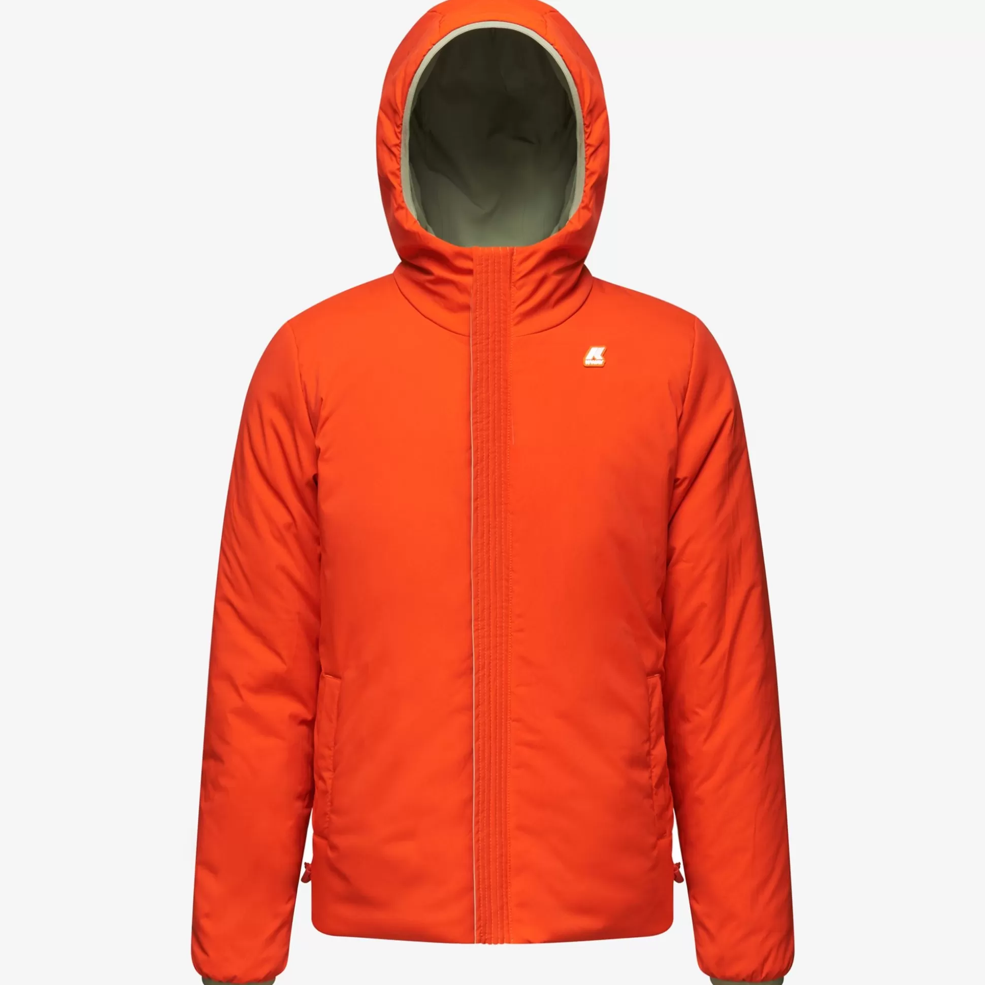 Cheap K-Way JACK ST WARM REVERSIBLE Greens-orangep