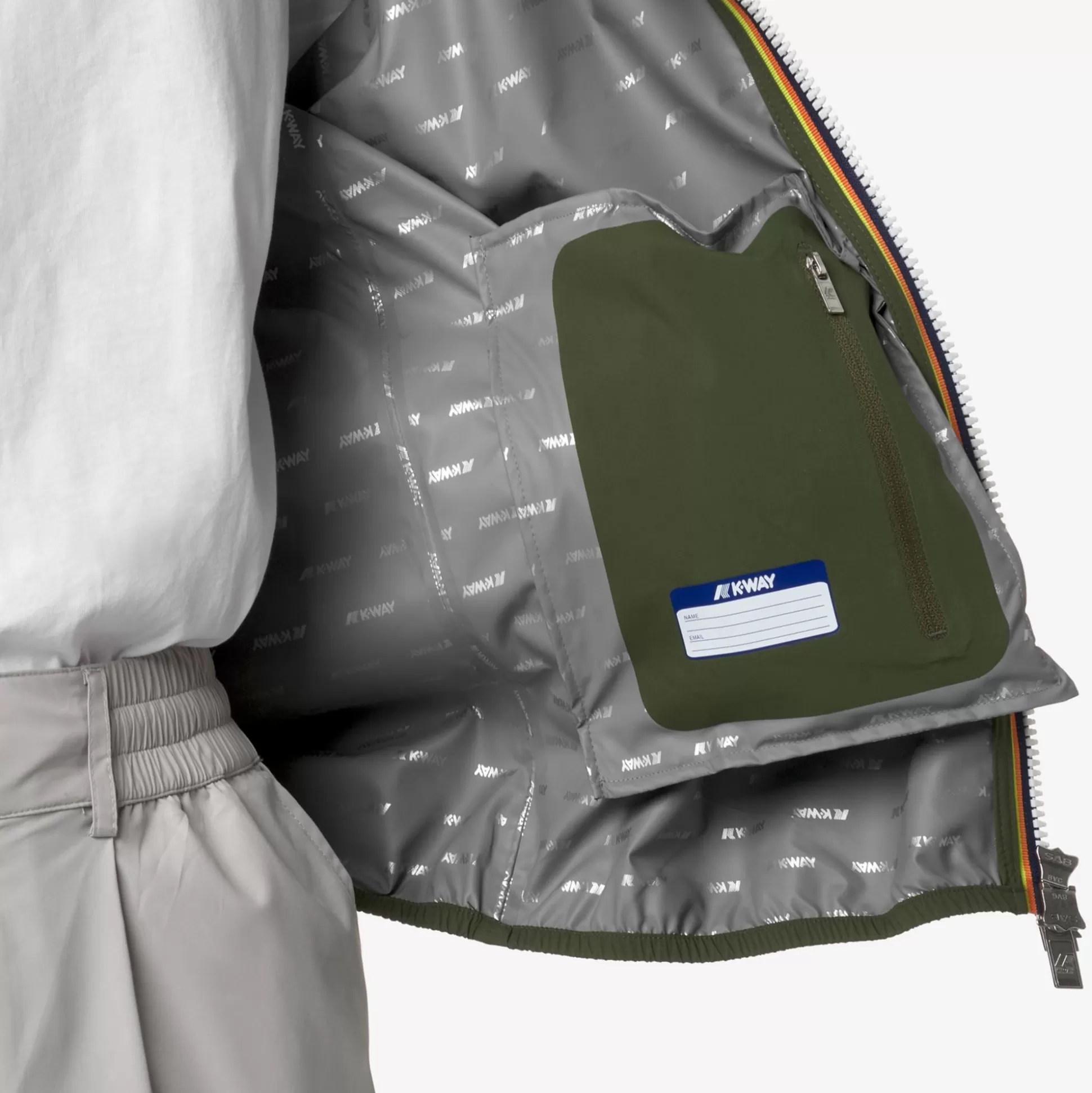 Shop K-Way JACK STRETCH DOT Greencypress