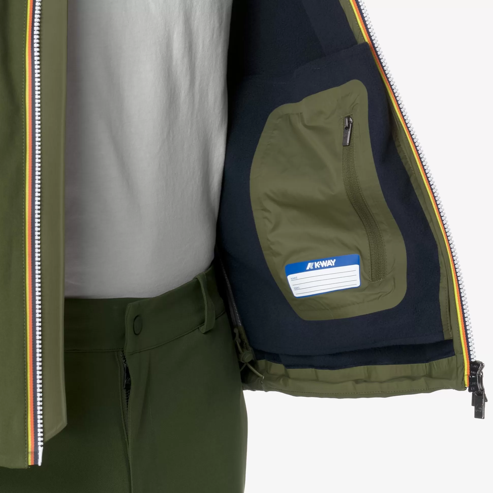 Best Sale K-Way JACKO BONDED Greenc-blued