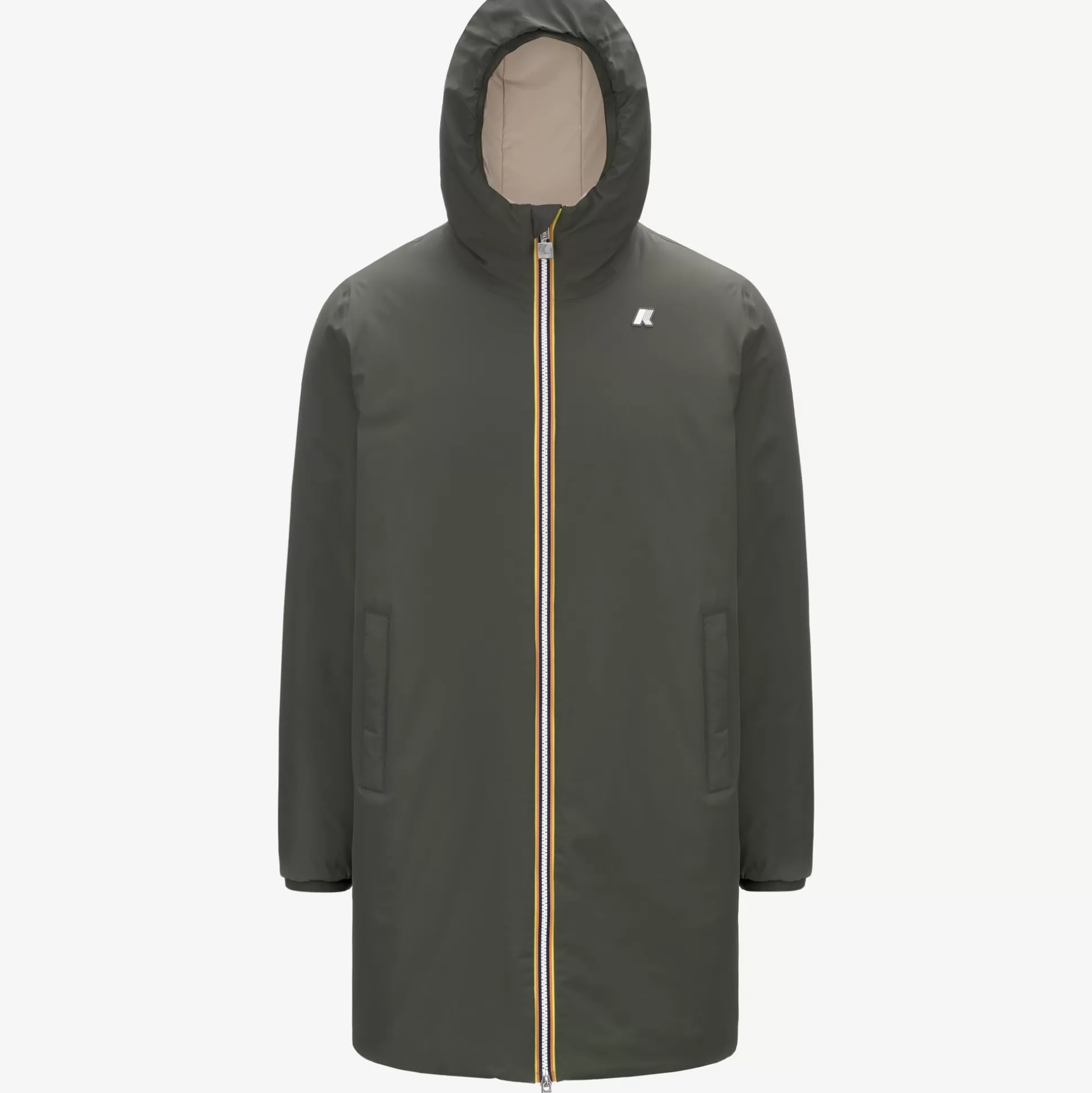 Sale K-Way JACOB ST WARM REVERSIBLE Greenb-beigeg