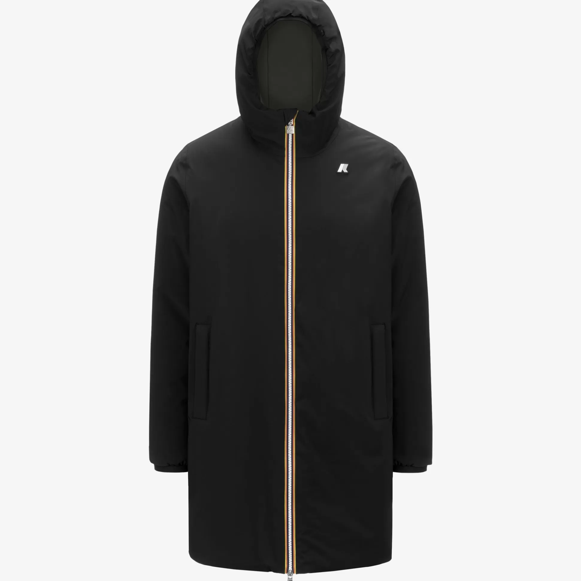 New K-Way JACOB ST WARM REVERSIBLE Blackpure-greenblackish