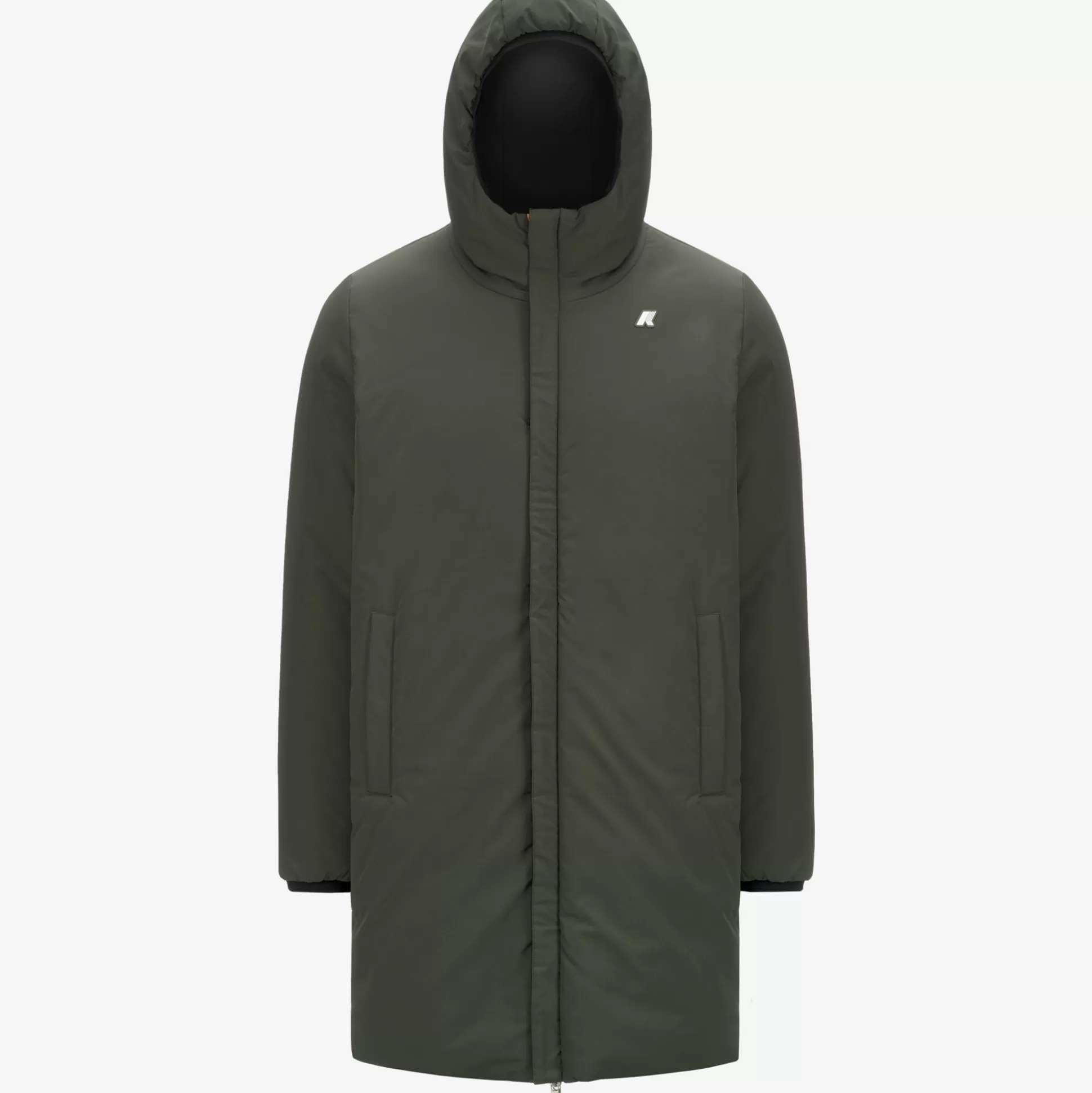 New K-Way JACOB ST WARM REVERSIBLE Blackpure-greenblackish