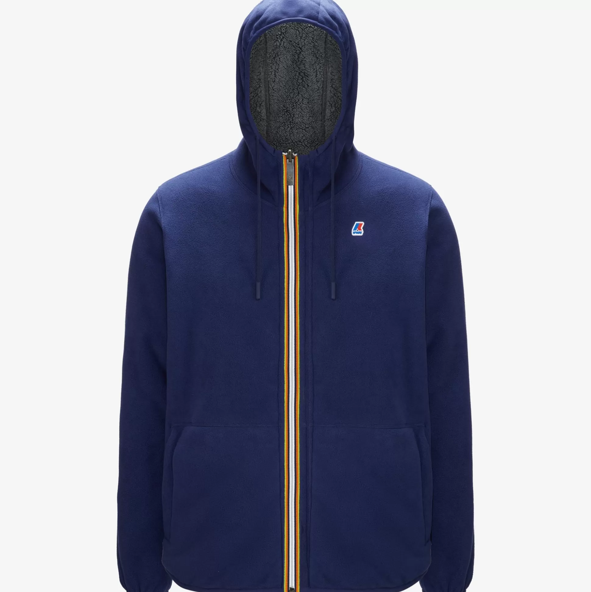Store K-Way JACQUES POLAR REVERSIBLE Bluemedieval-greymdsteel