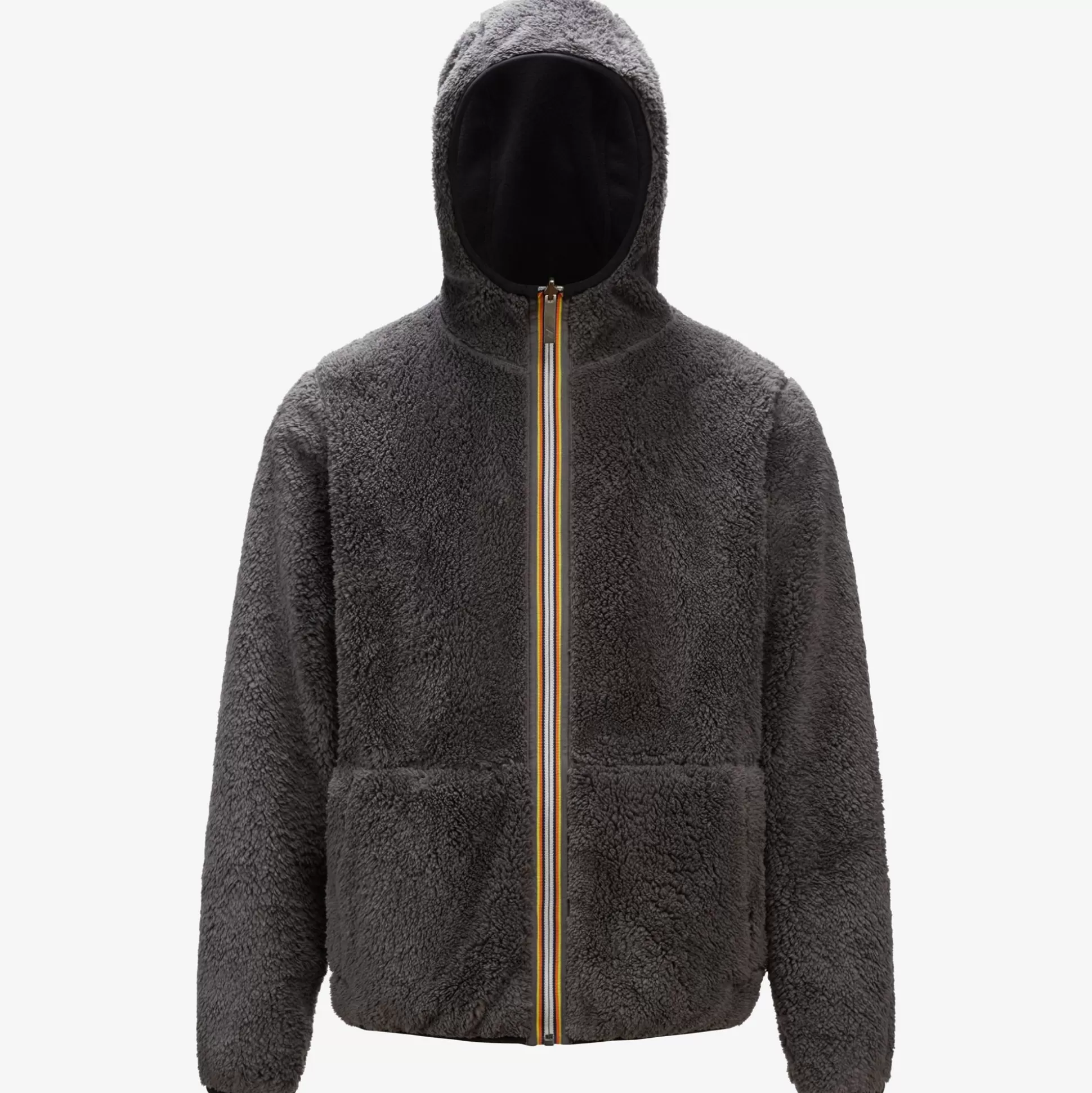 Outlet K-Way JACQUES POLAR REVERSIBLE Blackpure-greysmoked