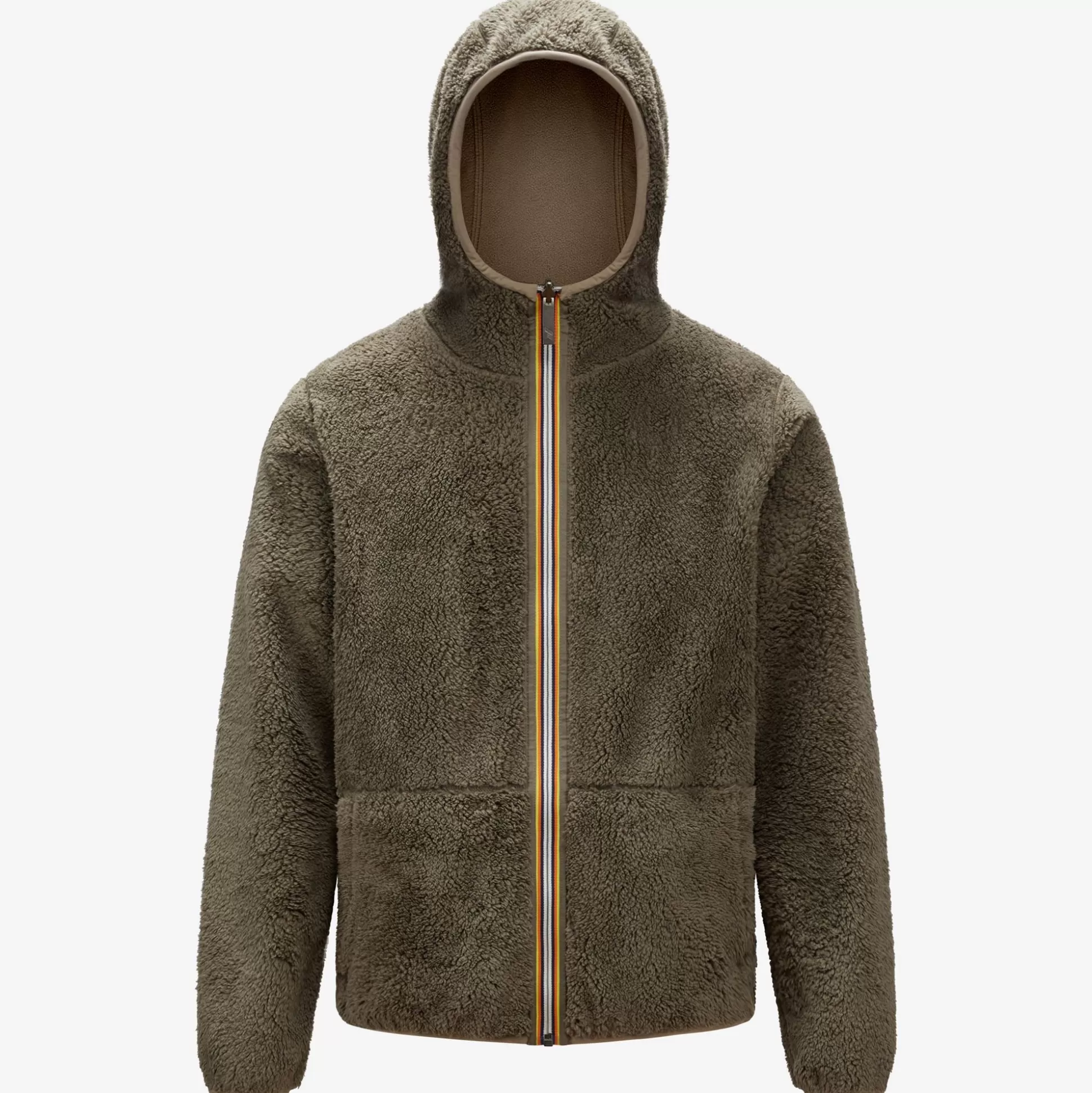 Discount K-Way JACQUES POLAR REVERSIBLE Beigetaupe-browm