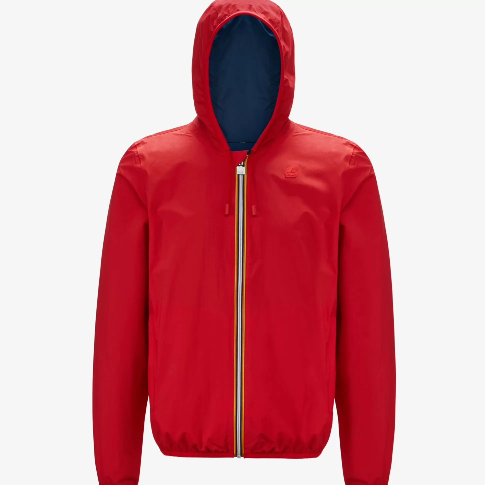New K-Way JACQUES REVERSIBLE RIPSTOP Red-blueottanio