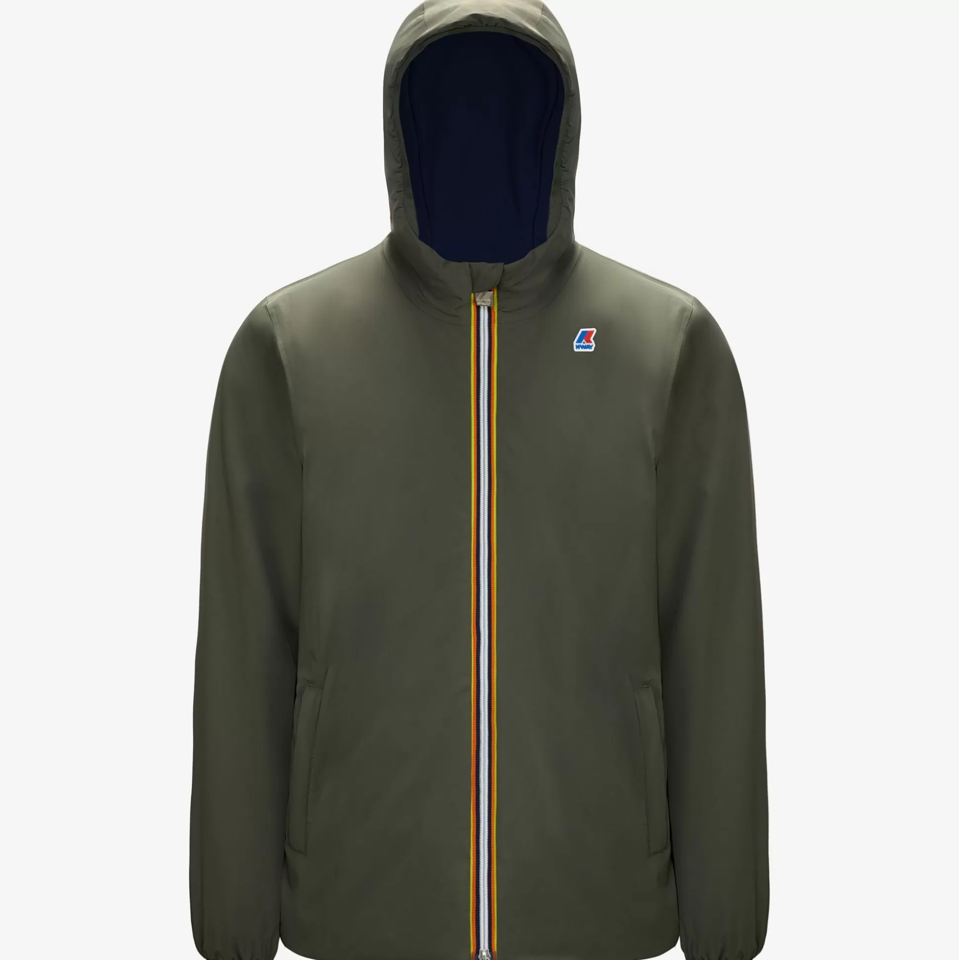 Clearance K-Way JACQUES WARM REVERSIBLE Greenblackish-bluemedieval