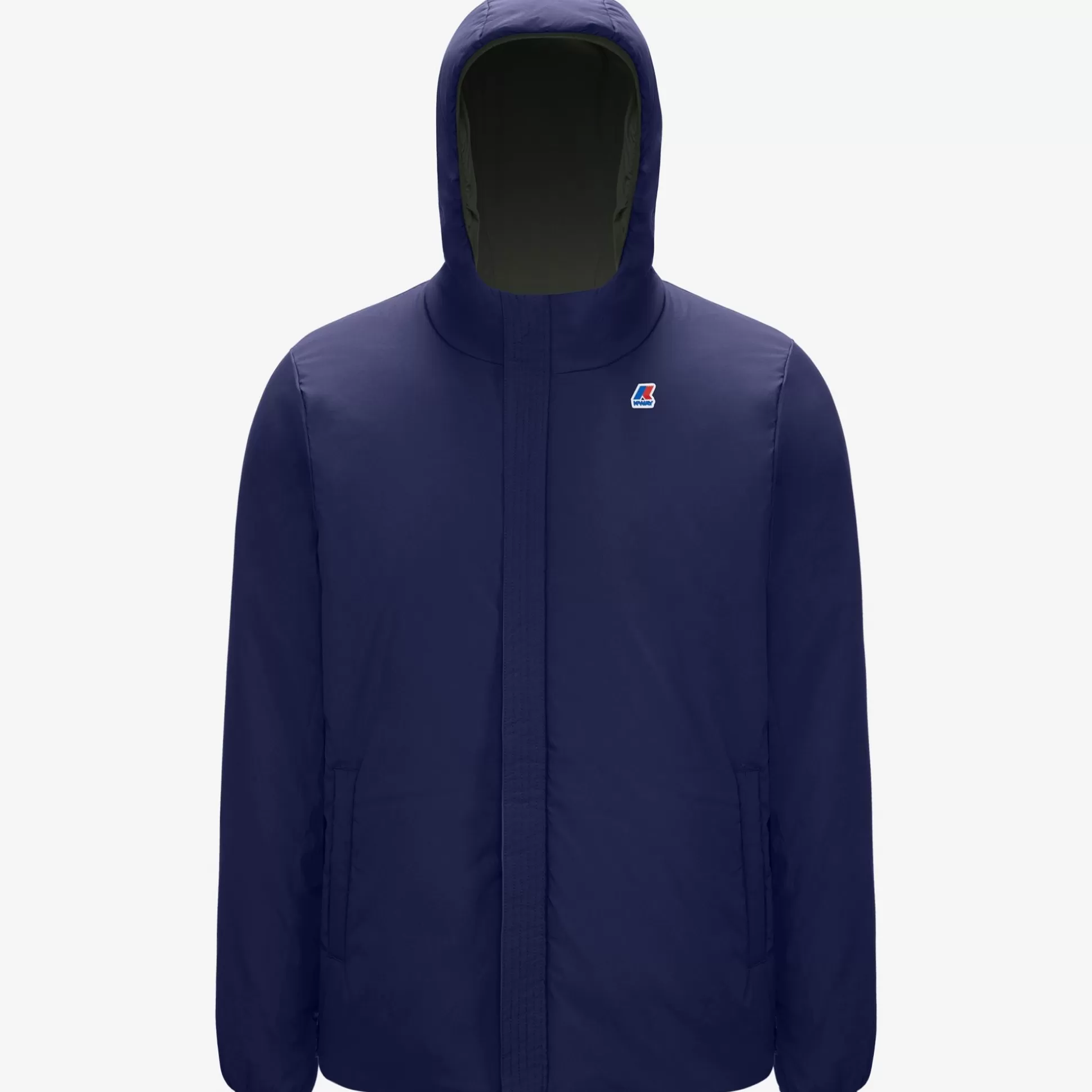 Clearance K-Way JACQUES WARM REVERSIBLE Greenblackish-bluemedieval