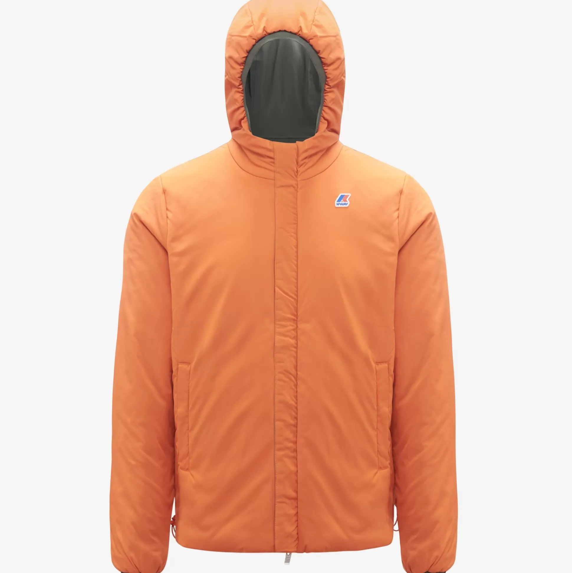 Discount K-Way JACQUES WARM REVERSIBLE Greenblackish-orangerust