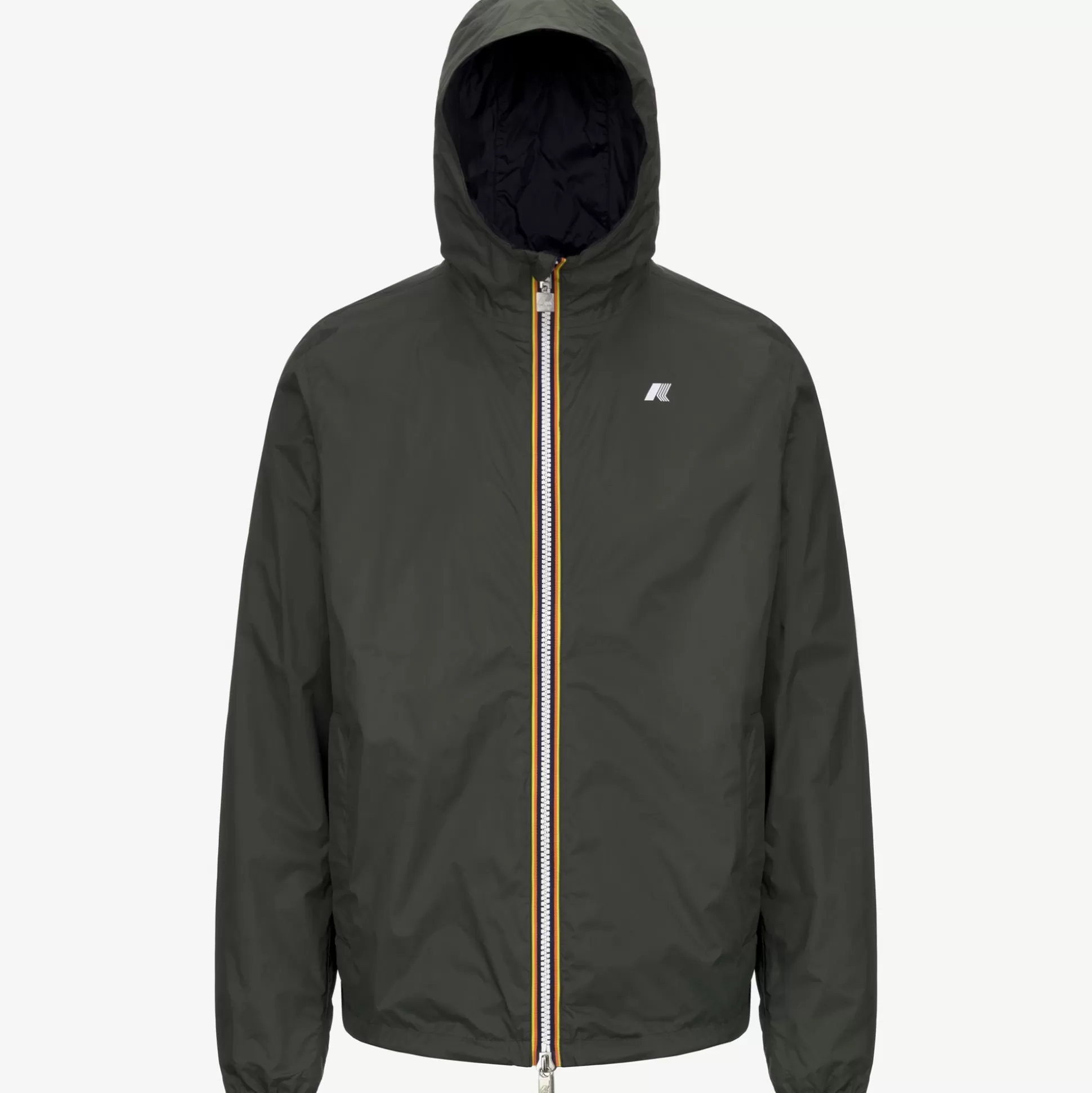 Online K-Way JAKE PLUS.2 REVERSIBLE Greenblackish-blackpure